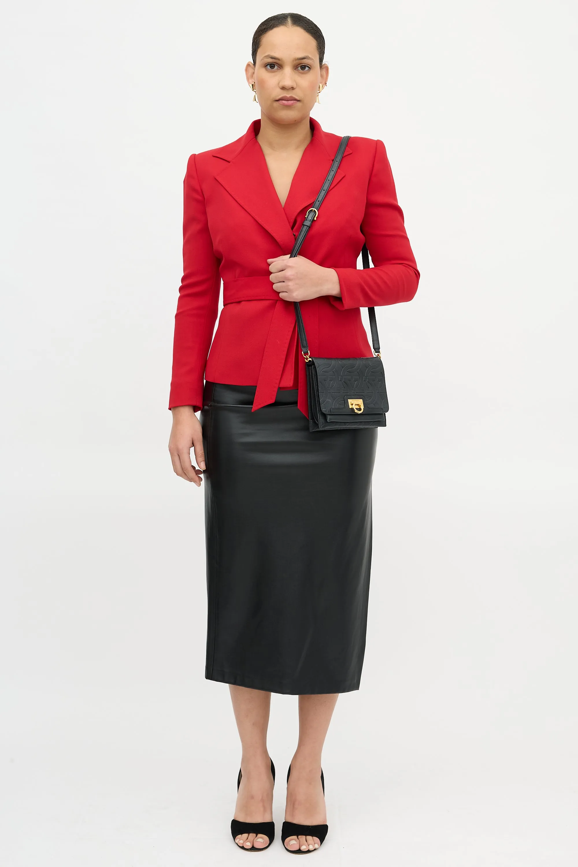 Leather Gancini Trifolio Bag sold by VSP Consignment product image thumbnail 4