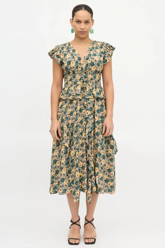 Silk Floral Avia Dress sold by VSP Consignment