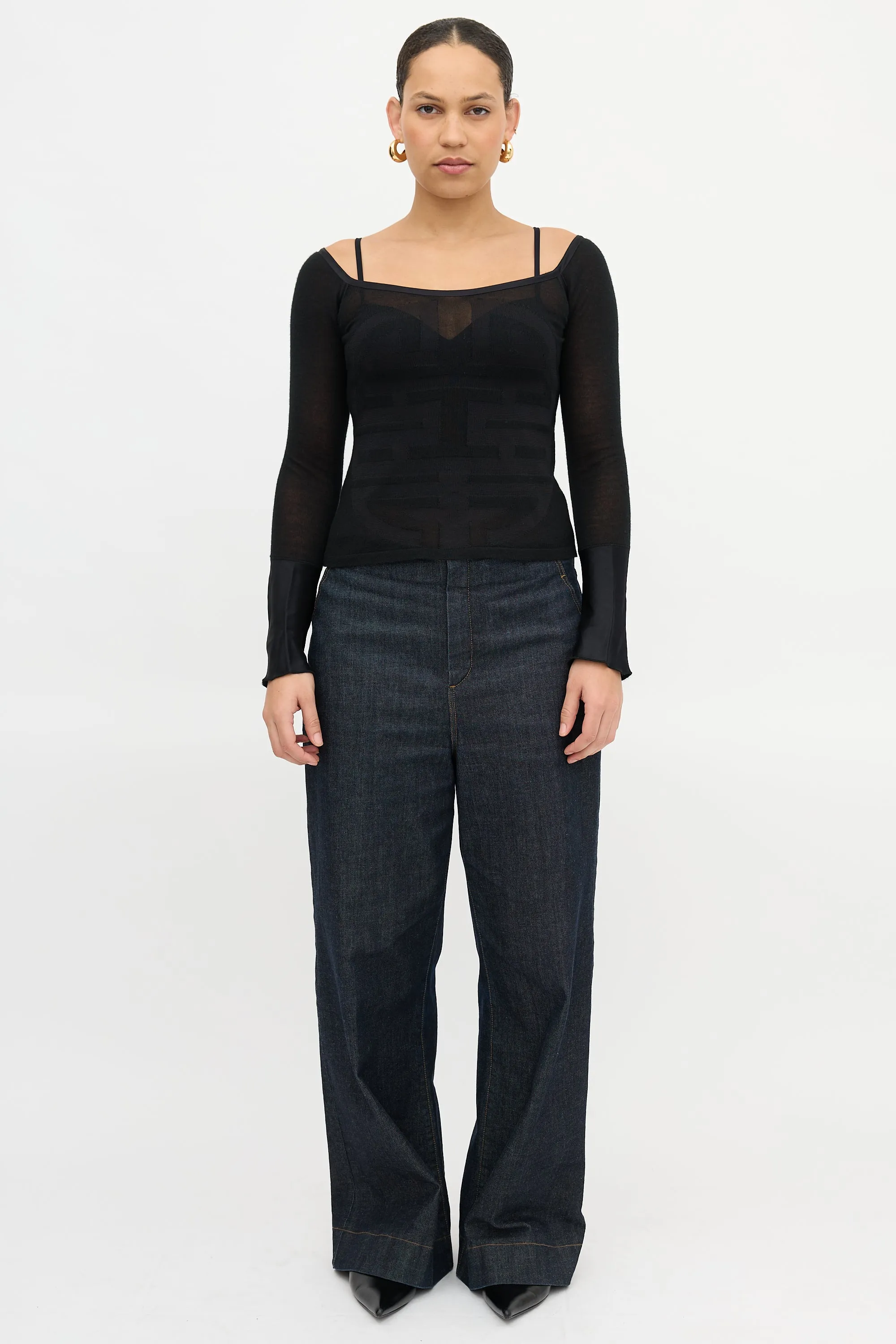 Silk Knit Symbol Top sold by VSP Consignment product image thumbnail 2