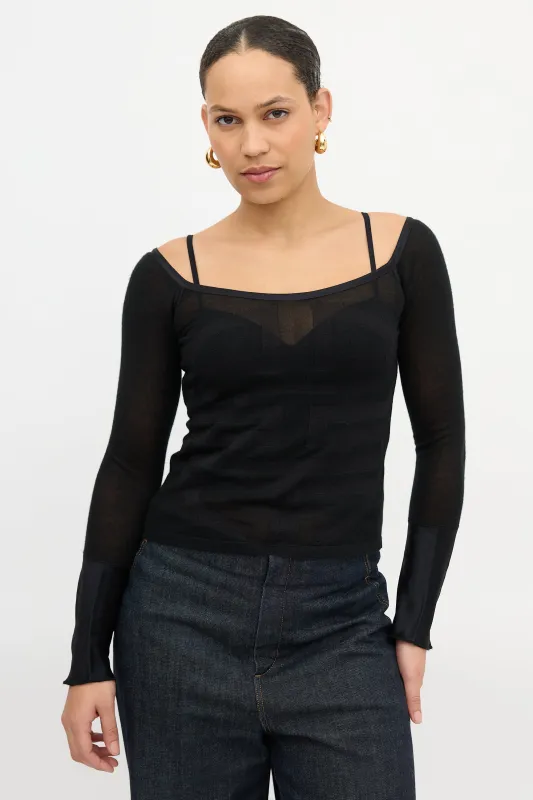 Silk Knit Symbol Top sold by VSP Consignment