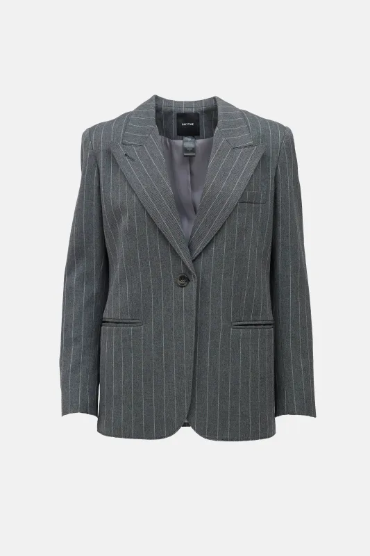 Pinstripe Single Breasted Blazer sold by VSP Consignment