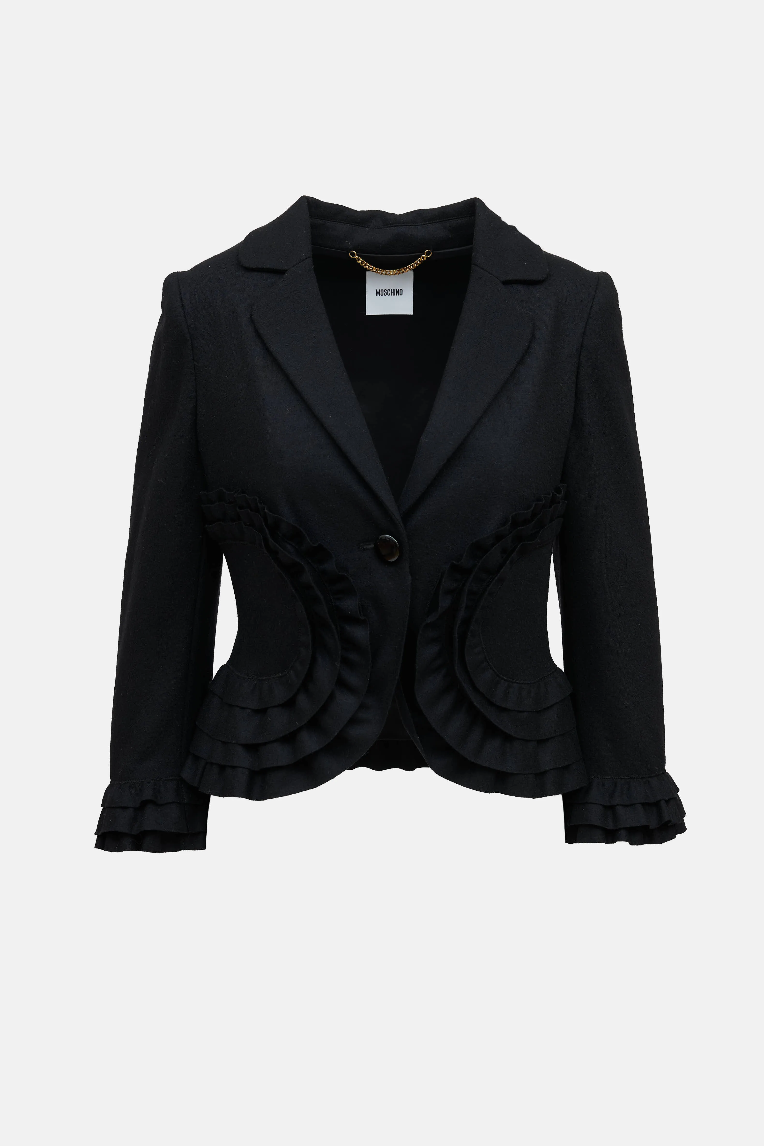 Wool Ruffle Blazer sold by VSP Consignment