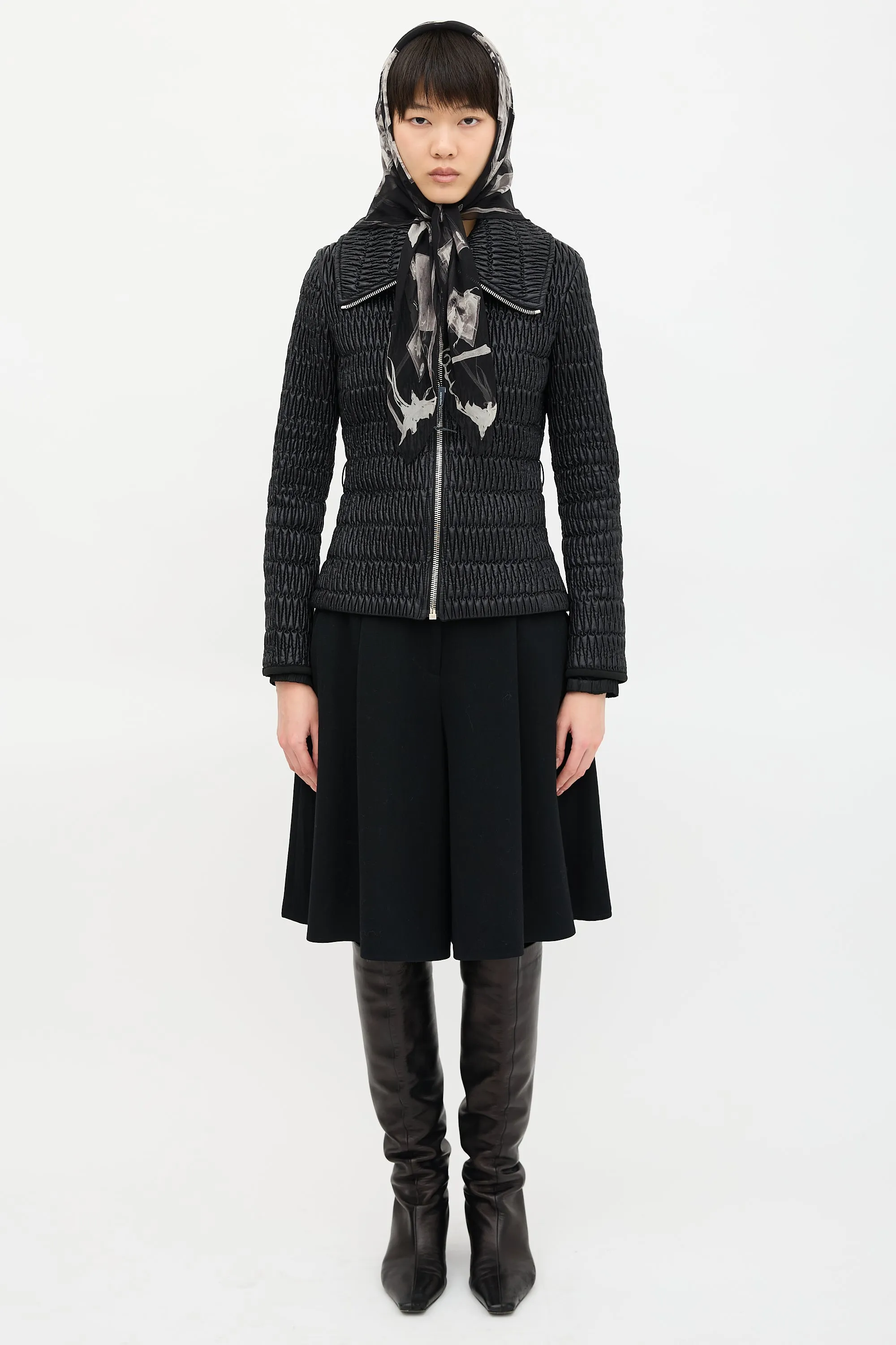 Silk Printed Scarf sold by VSP Consignment product image thumbnail 5