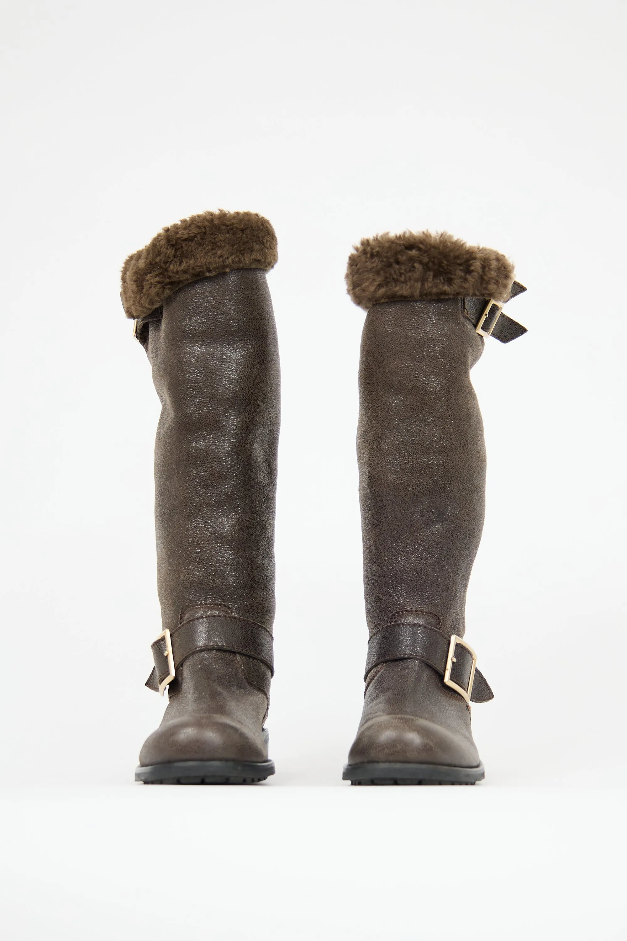 Shearling Biker Boot sold by VSP Consignment product image thumbnail 3