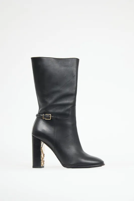 Leather Marling Boot sold by VSP Consignment