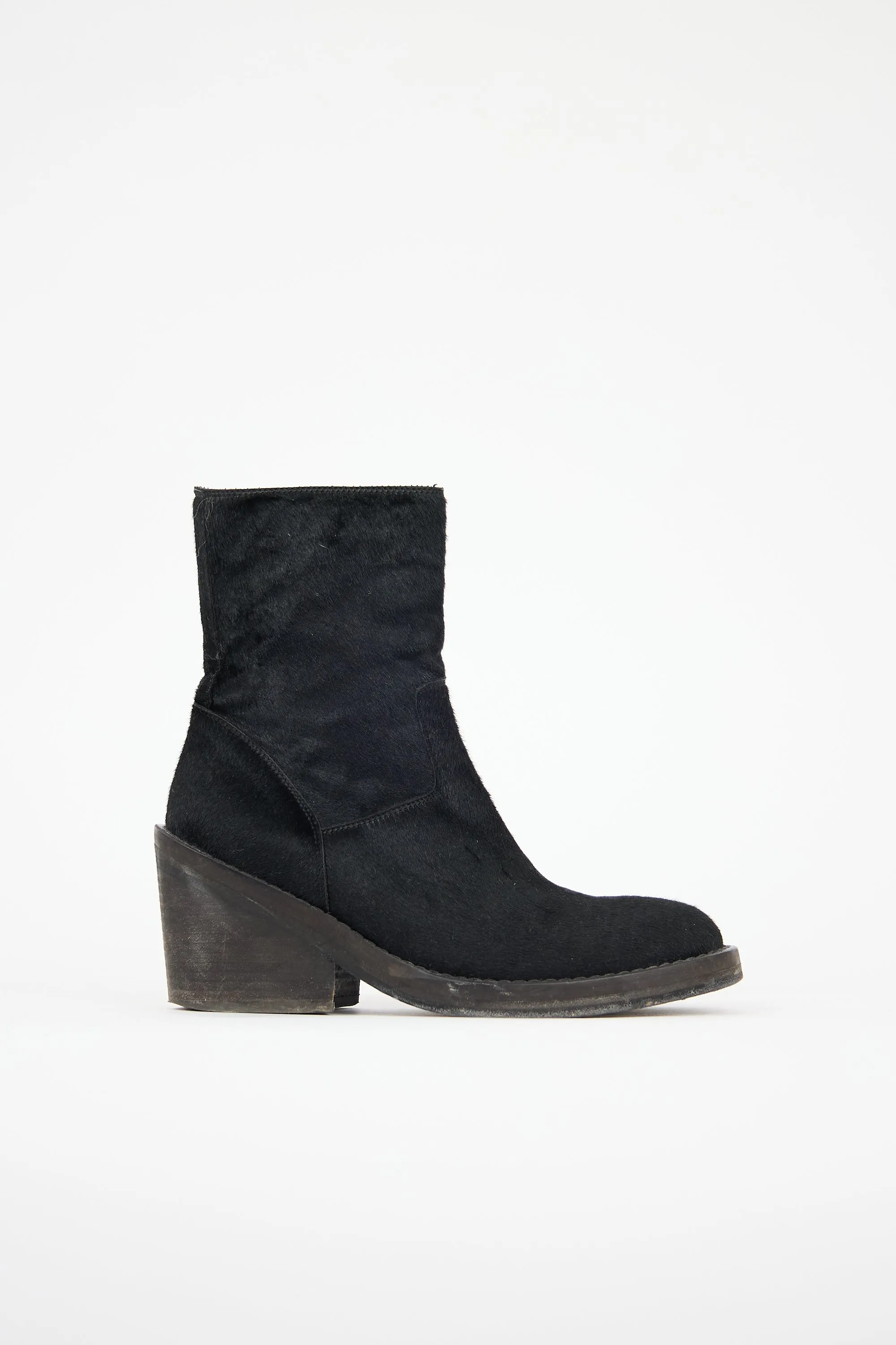 Leather Low Heel Boot sold by VSP Consignment