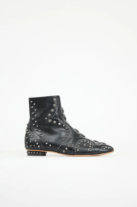 Leather Studded Boot sold by VSP Consignment