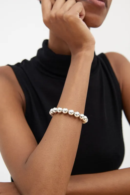 Sterling Silver Hardwear Ball Bracelet sold by VSP Consignment