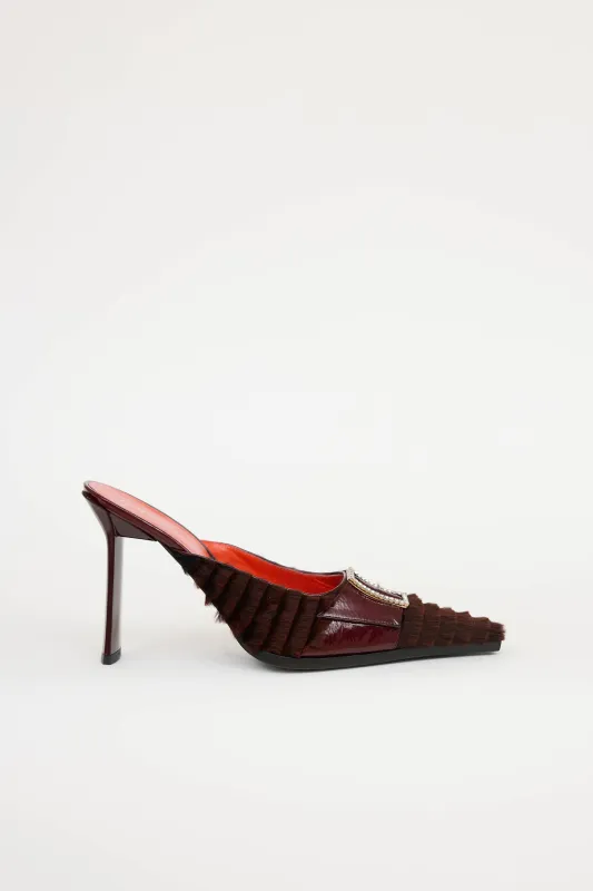 Fur Jewel Mule sold by VSP Consignment