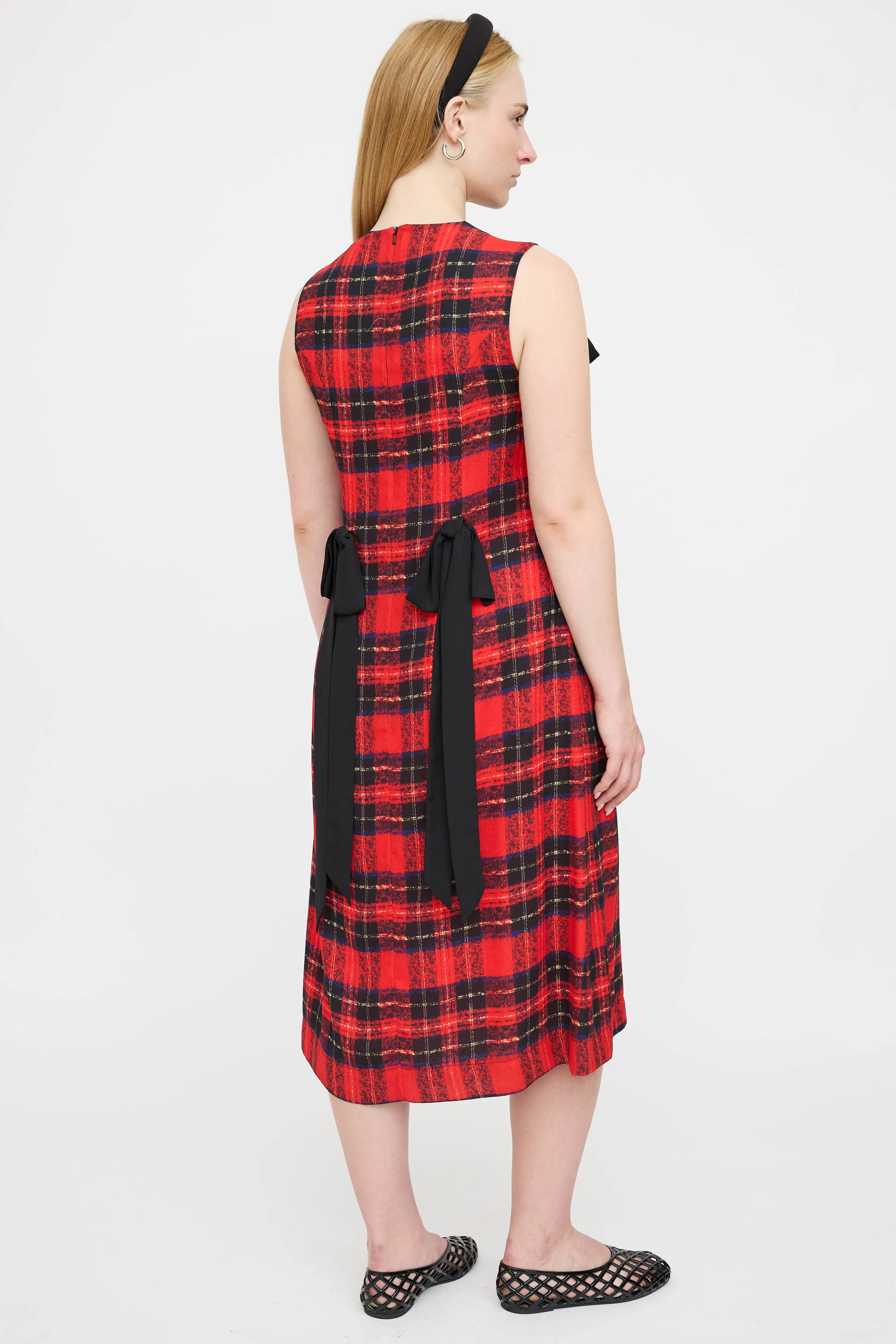 Plaid Bow Dress sold by VSP Consignment product image thumbnail 4