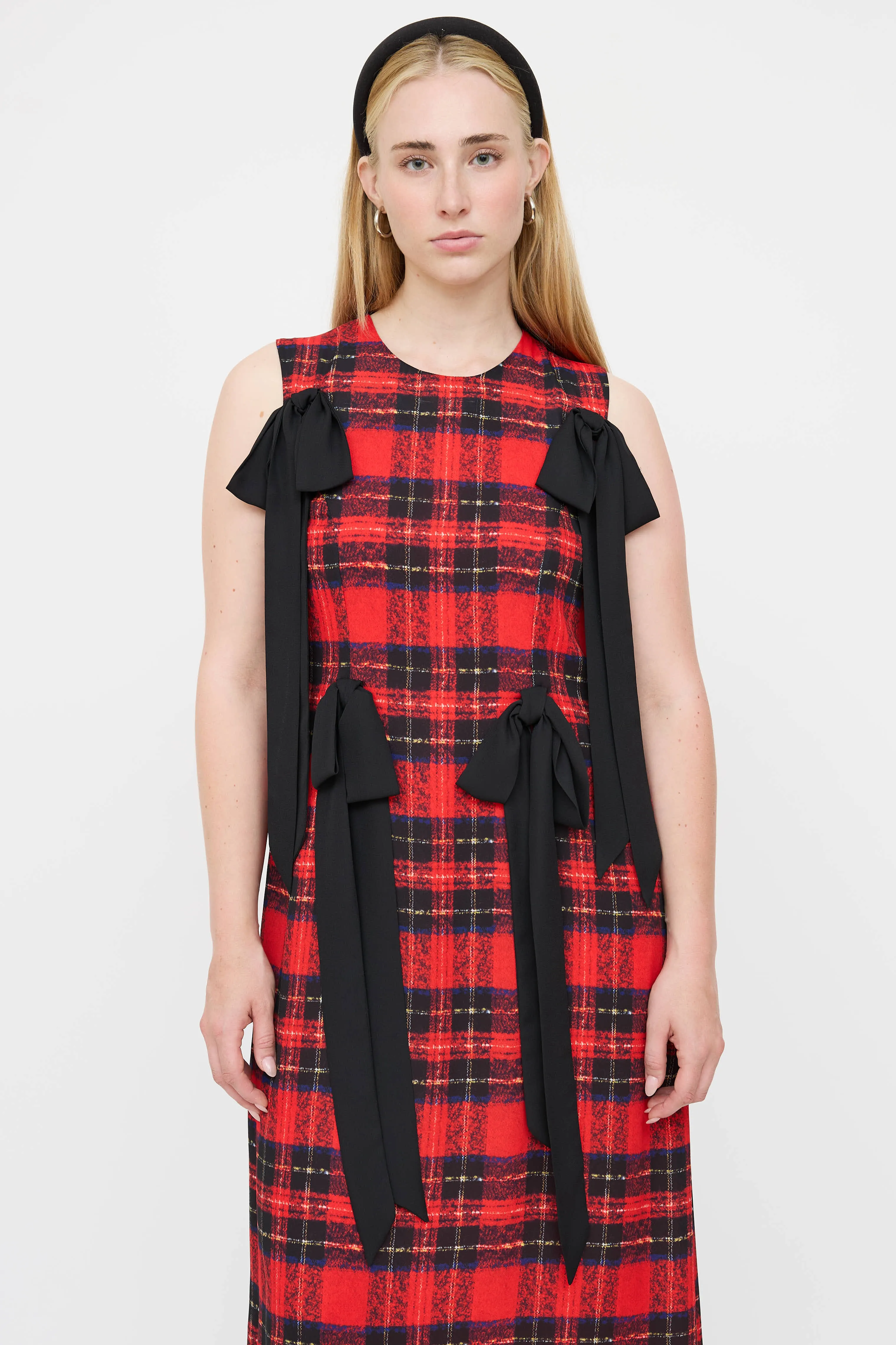 Plaid Bow Dress sold by VSP Consignment product image thumbnail 2
