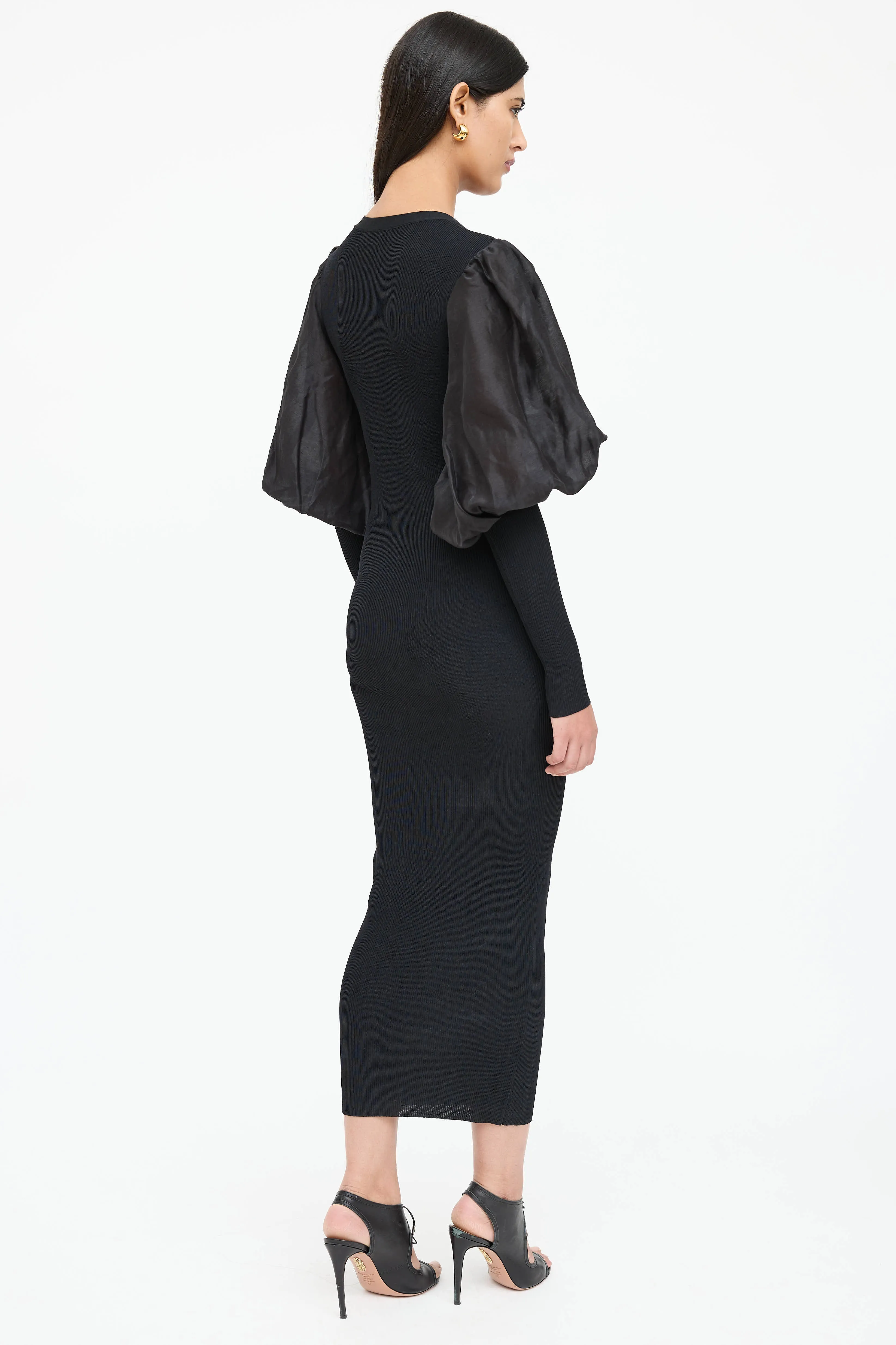 Ribbed Puffed Vignola Dress sold by VSP Consignment product image thumbnail 5