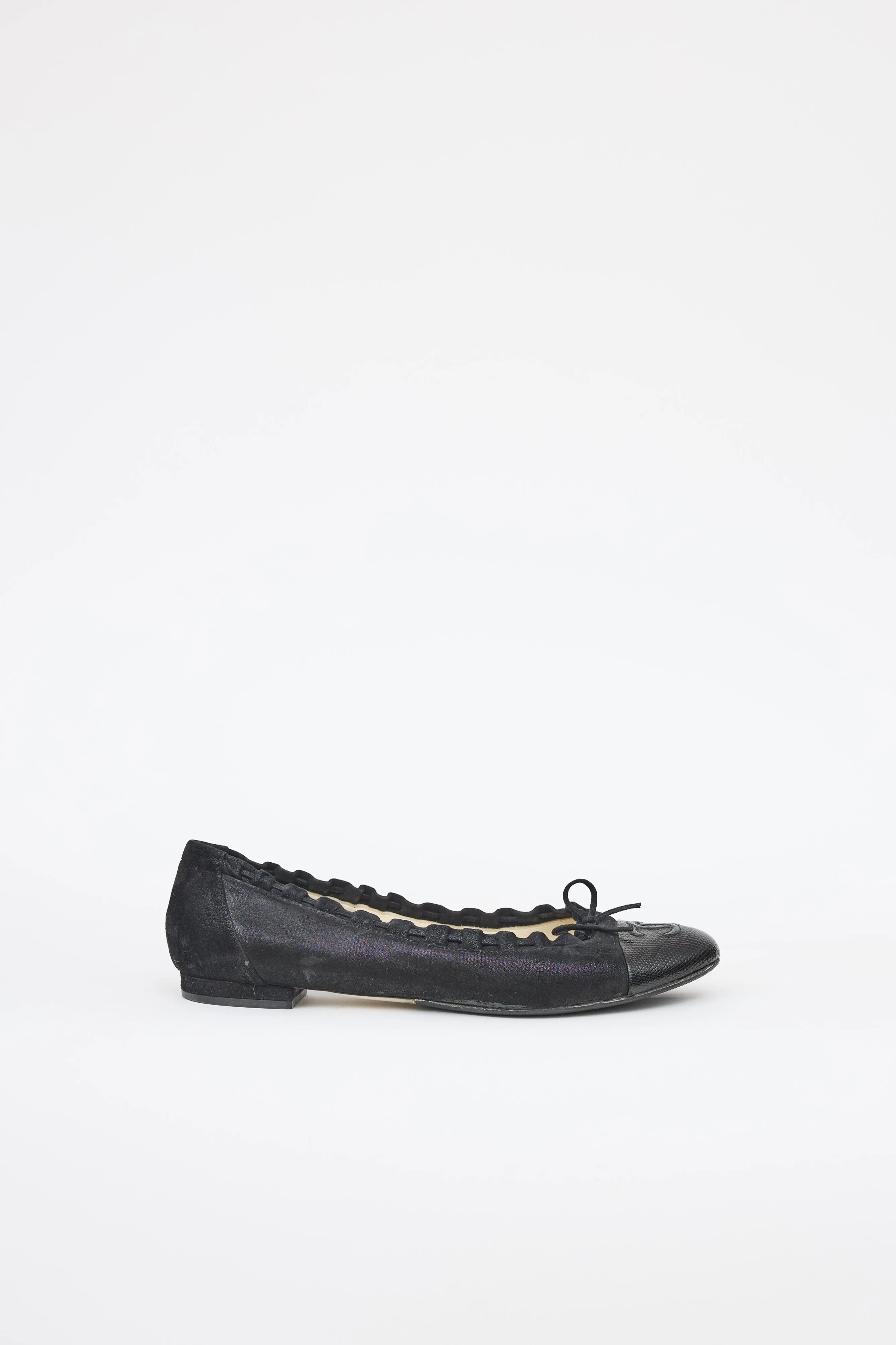 Suede Scalloped Flat sold by VSP Consignment