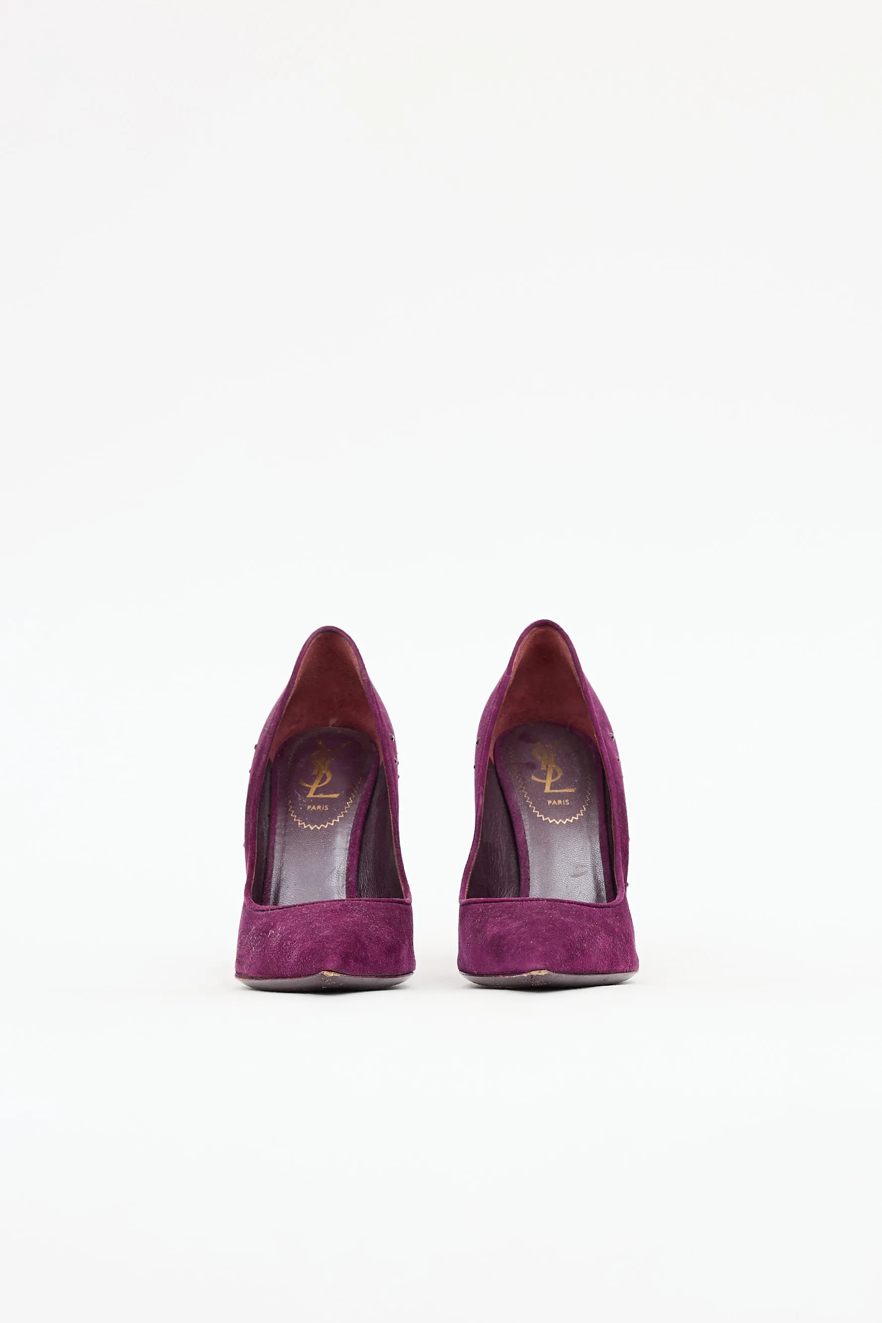 Suede Rhinestone Pump sold by VSP Consignment product image thumbnail 3