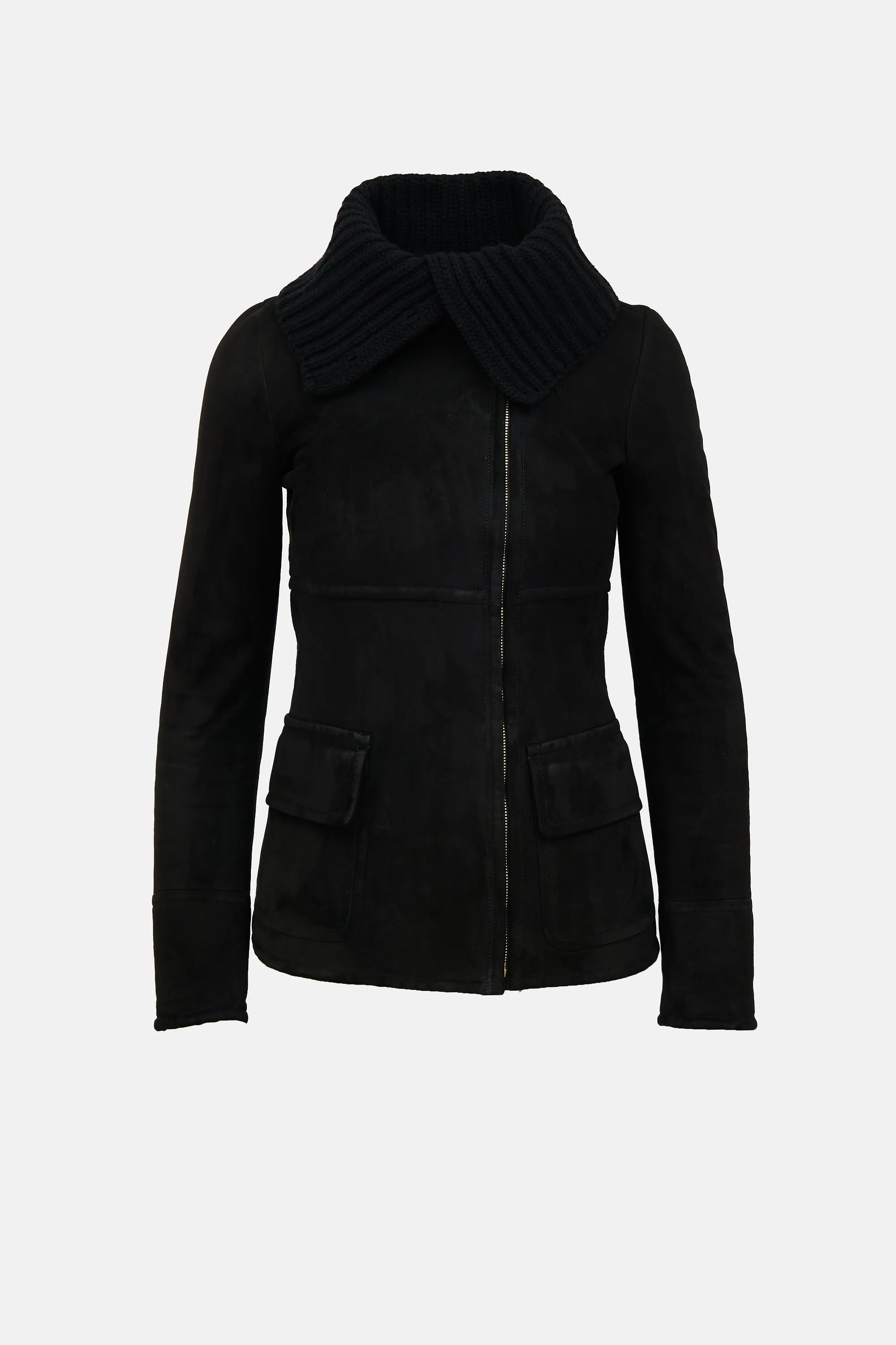 Vintage Suede Shearling Jacket sold by VSP Consignment