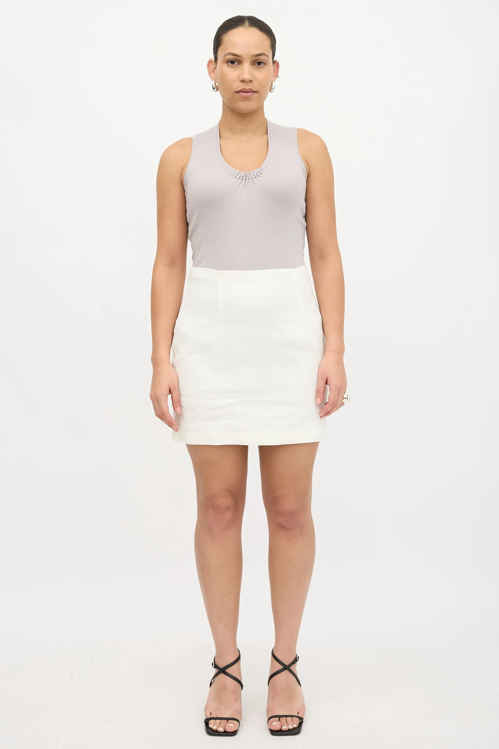 Beaded Gathered Tank Top sold by VSP Consignment product image thumbnail 2