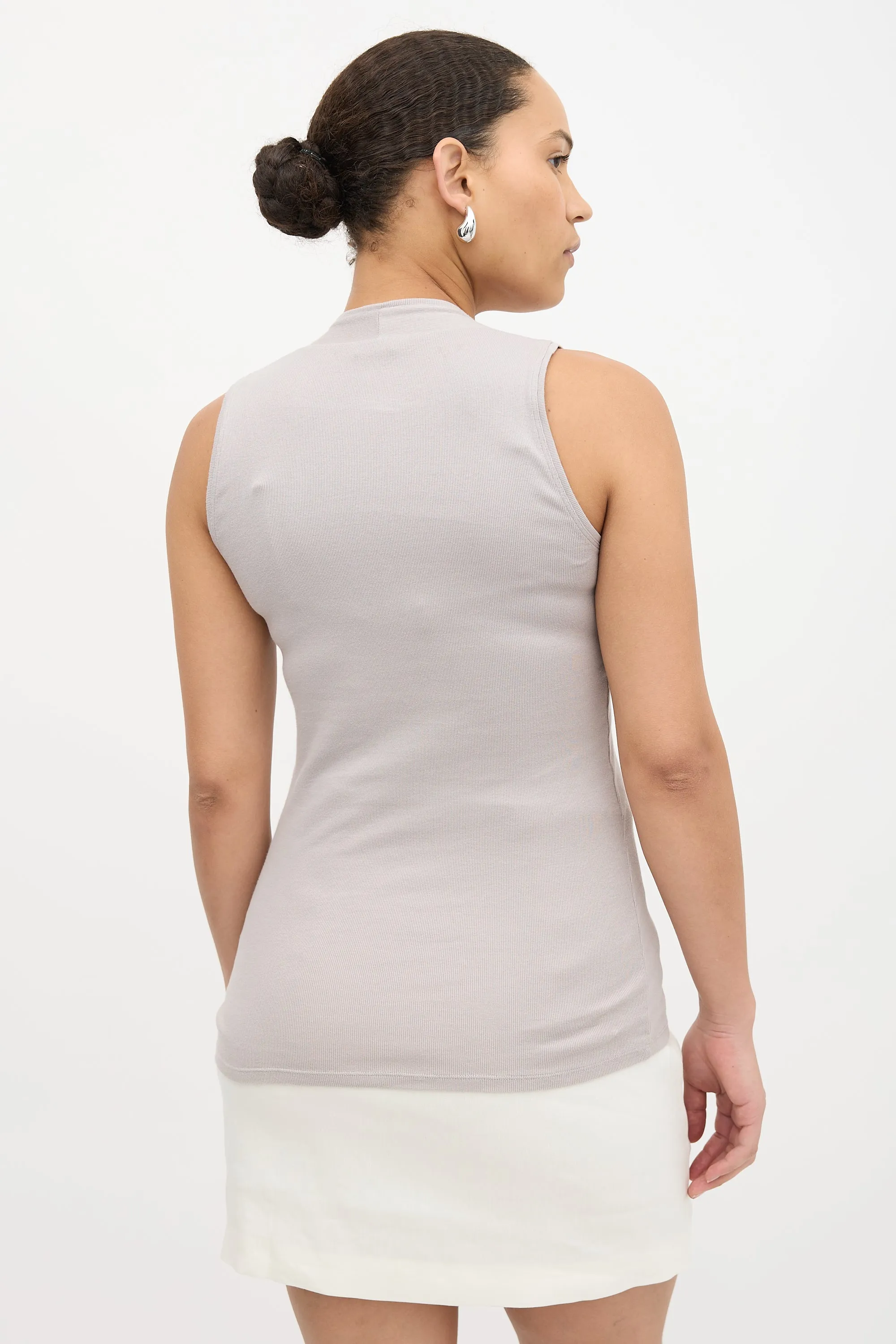 Beaded Gathered Tank Top sold by VSP Consignment product image thumbnail 4