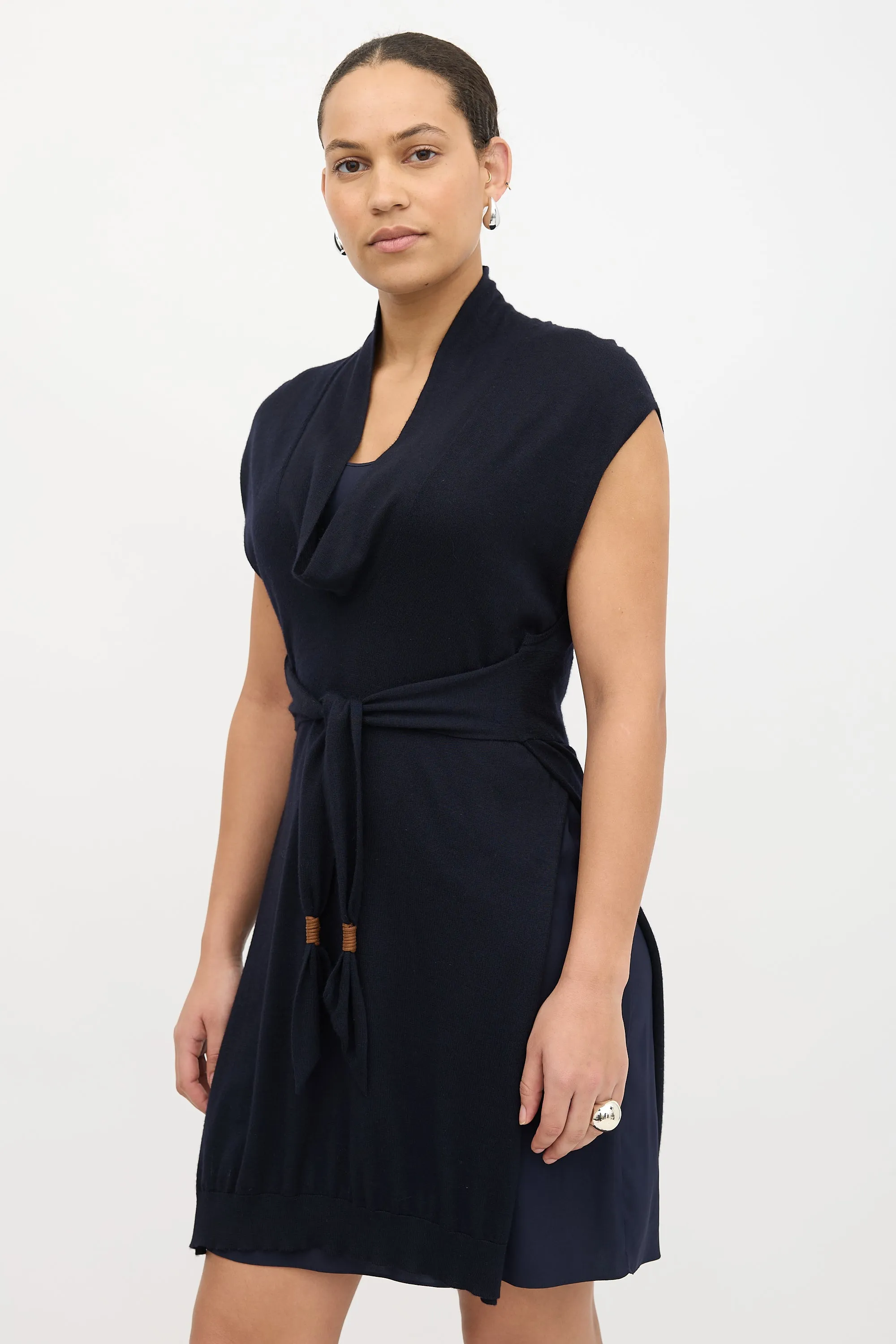 Cashmere & Silk Layered Dress sold by VSP Consignment product image thumbnail 3