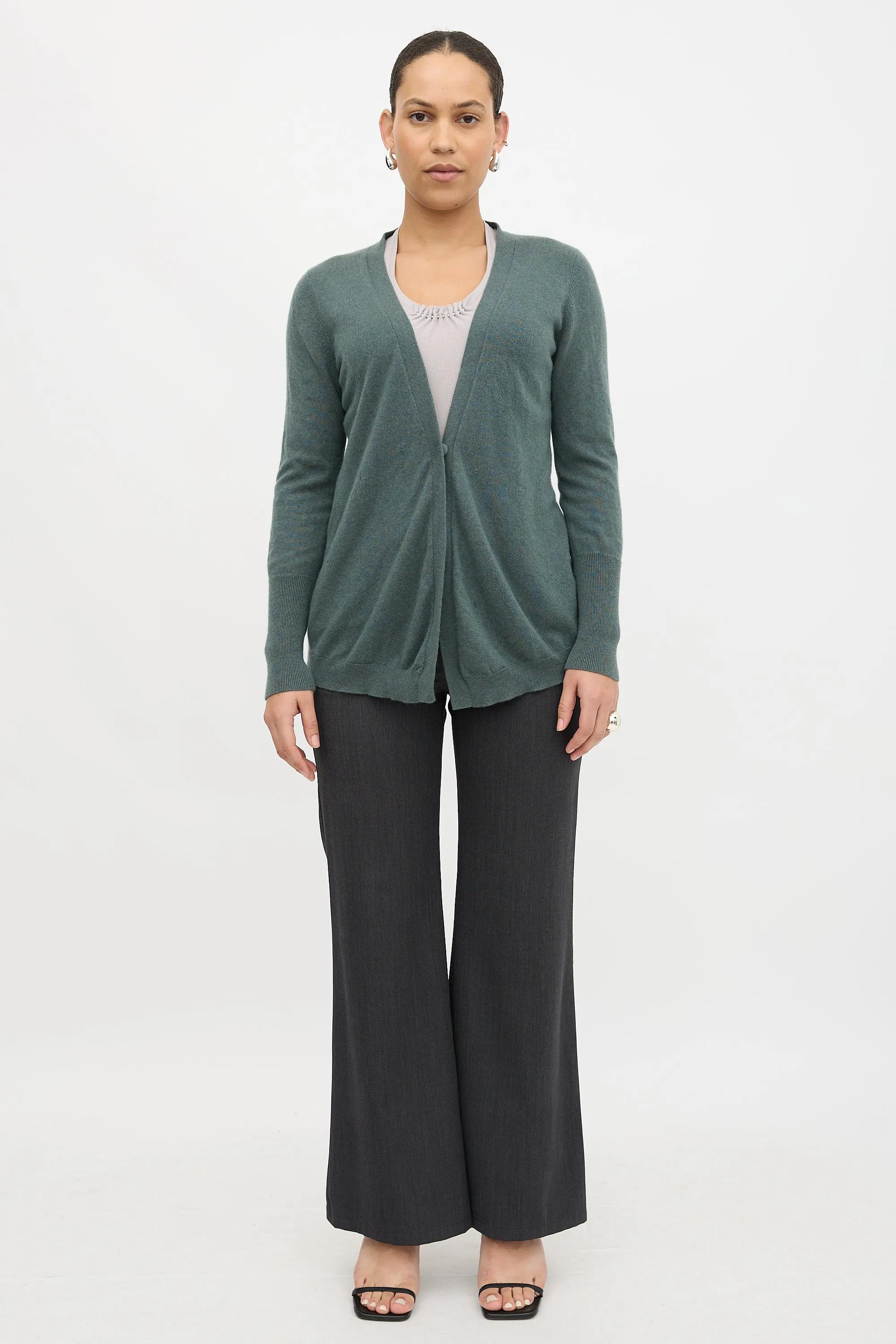 Cashmere Single Button Cardigan sold by VSP Consignment product image thumbnail 2