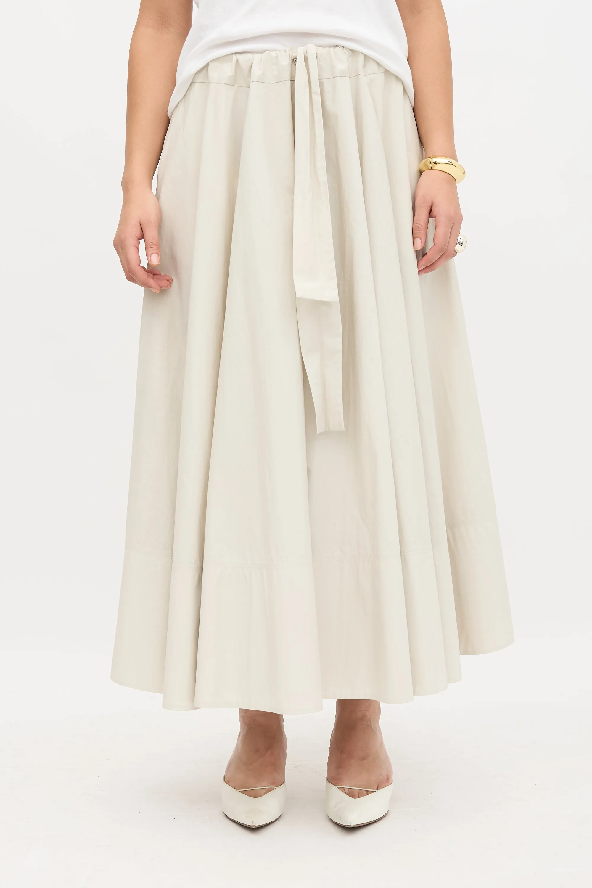 Drawstring A-Line Skirt sold by VSP Consignment