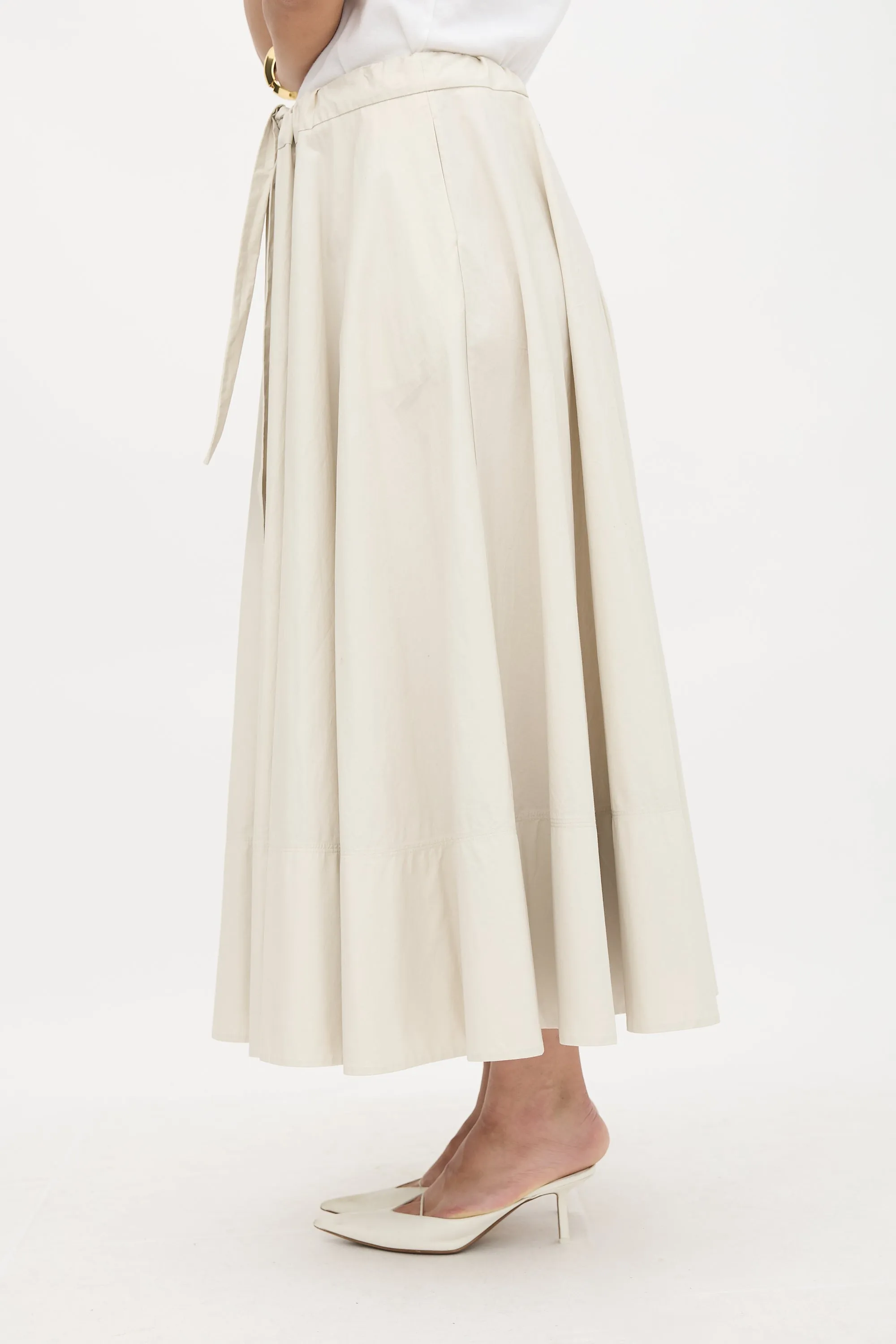 Drawstring A-Line Skirt sold by VSP Consignment product image thumbnail 3