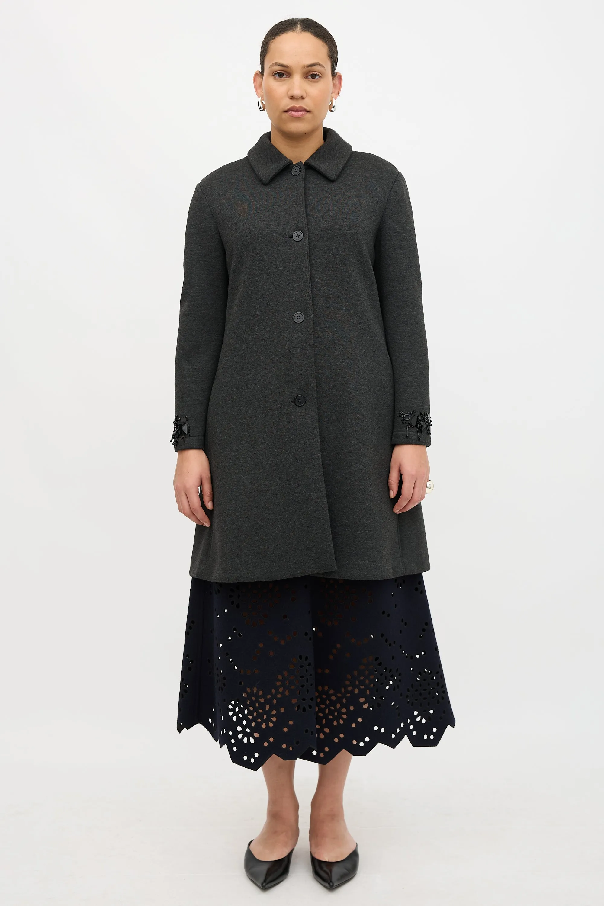 S Embellished Coat sold by VSP Consignment product image thumbnail 3