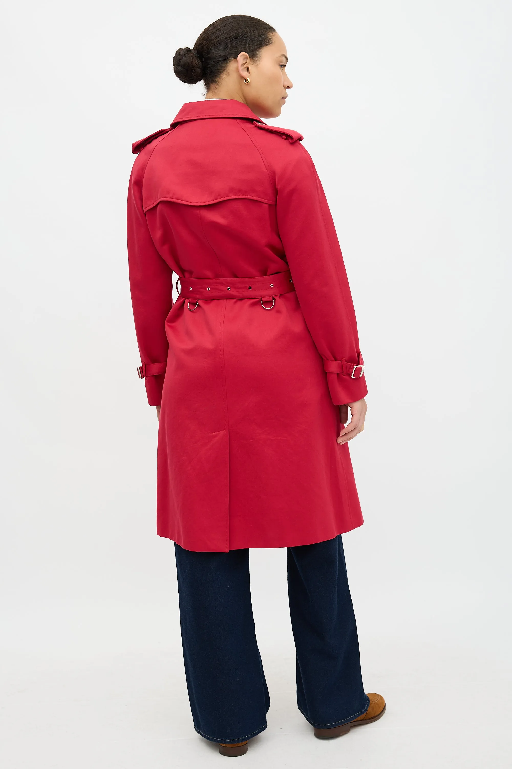 Satin Belted Trench Coat sold by VSP Consignment product image thumbnail 4
