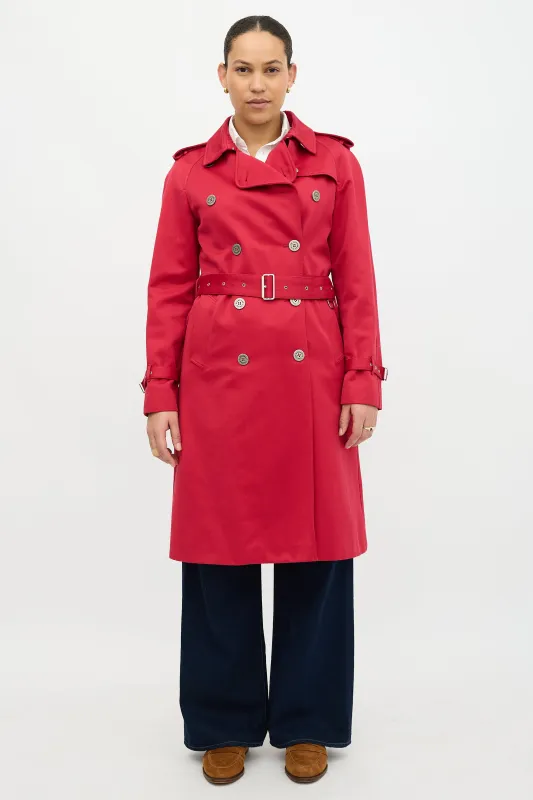 Satin Belted Trench Coat sold by VSP Consignment