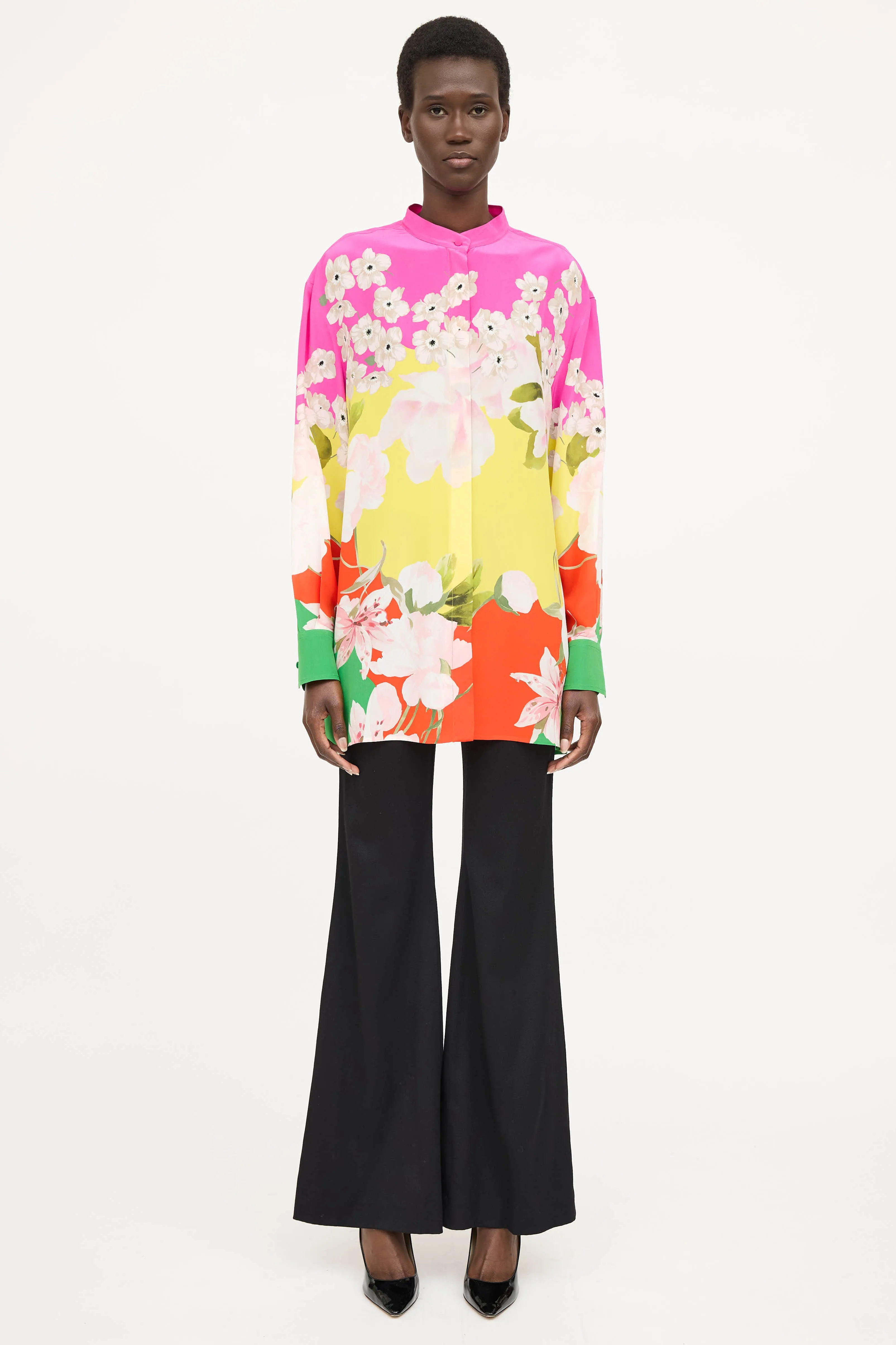 Silk Floral Blouse sold by VSP Consignment product image thumbnail 2