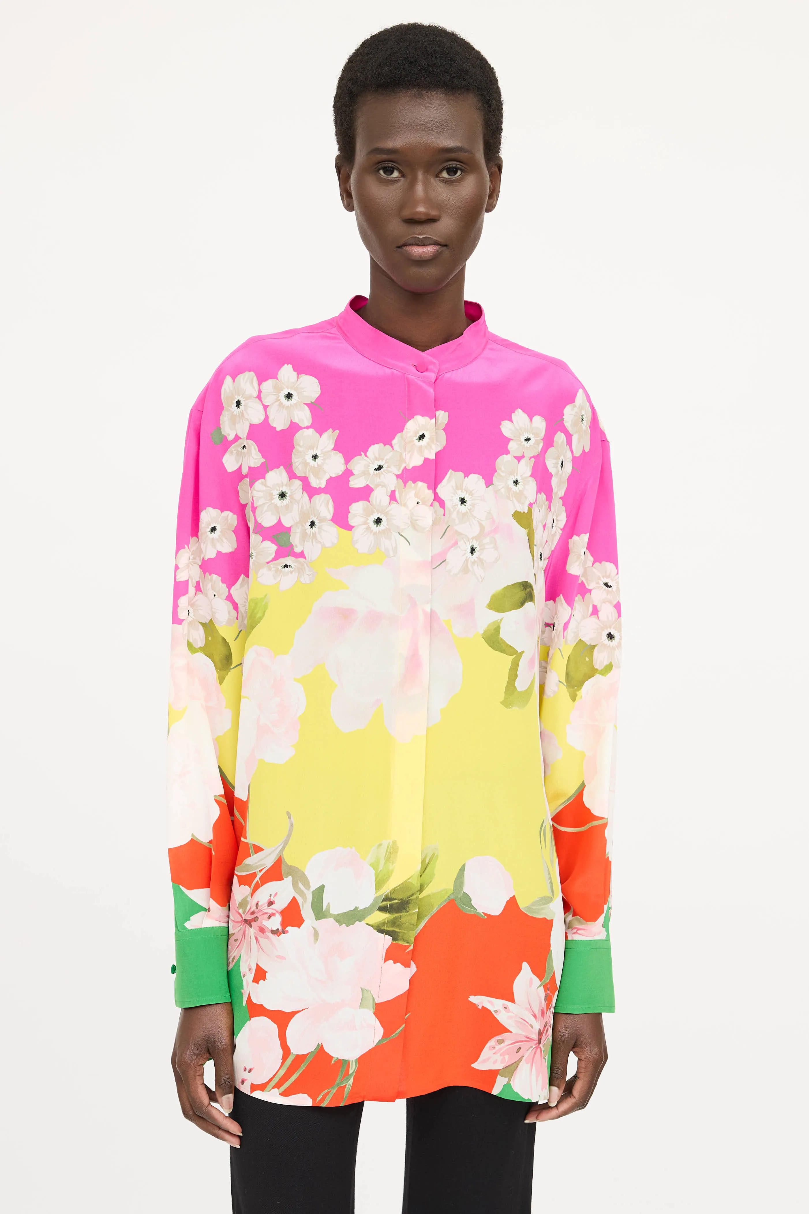 Silk Floral Blouse sold by VSP Consignment