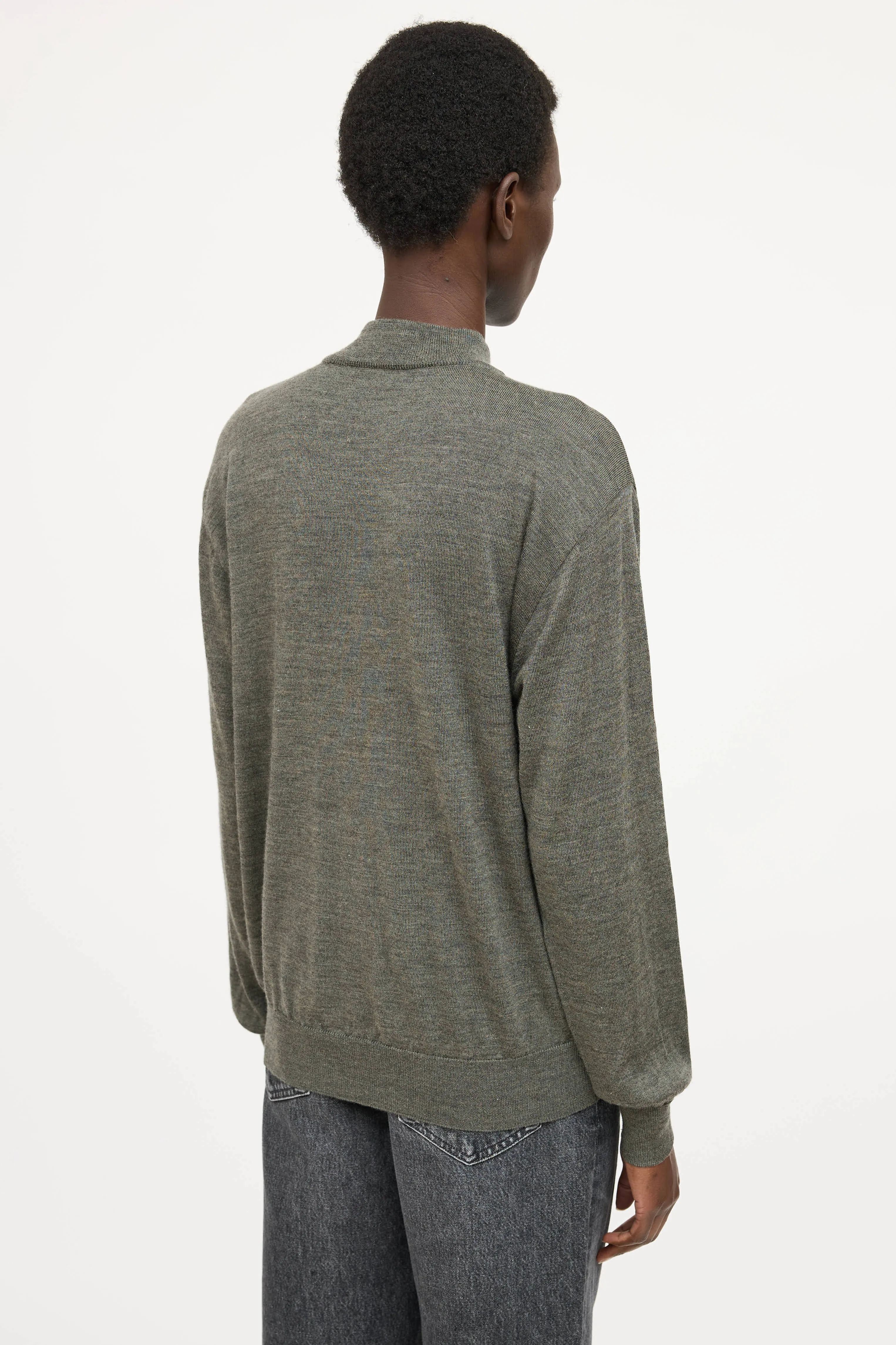 Embrodiered Mockneck Top sold by VSP Consignment product image thumbnail 4