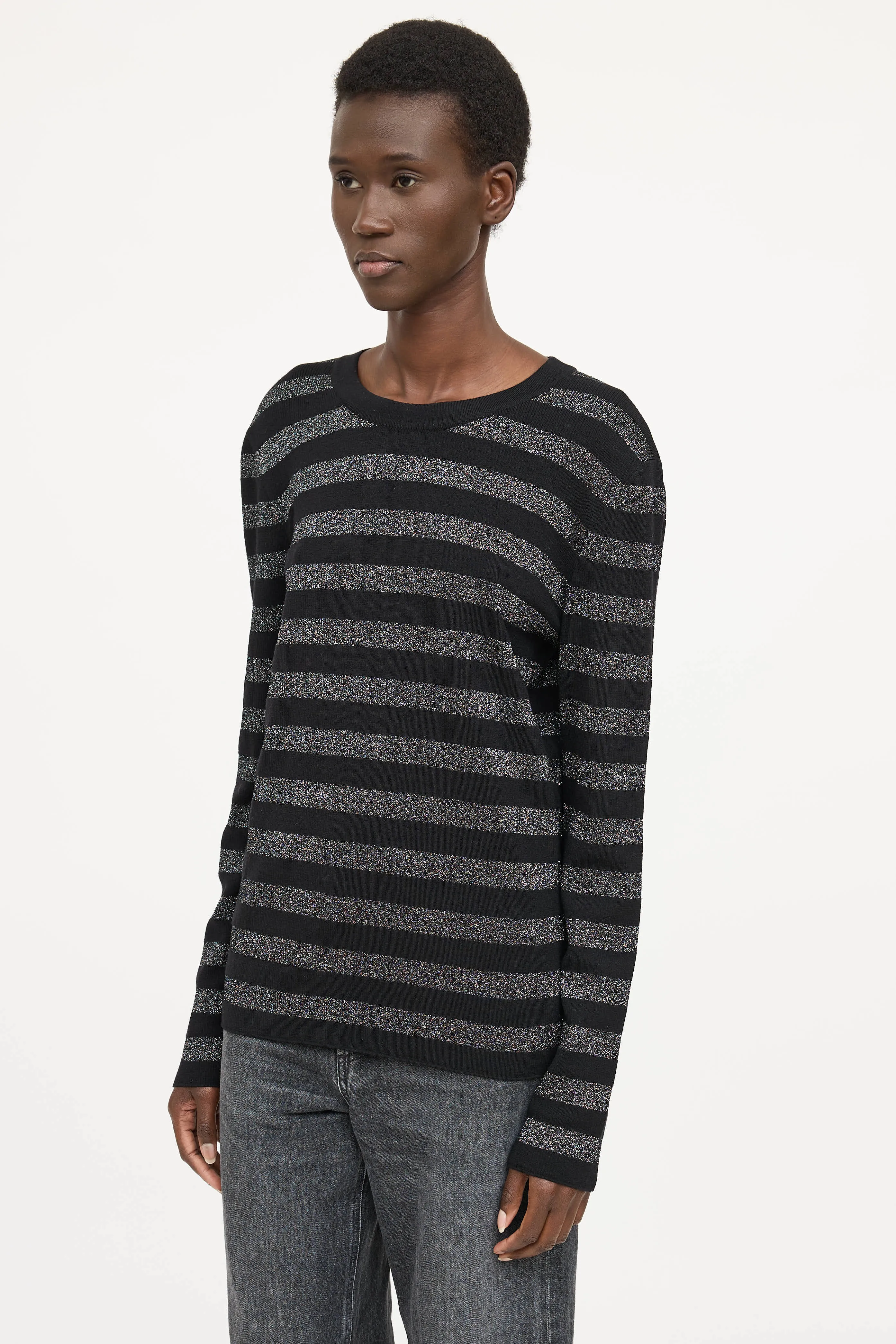 Metallic Striped Top sold by VSP Consignment product image thumbnail 3