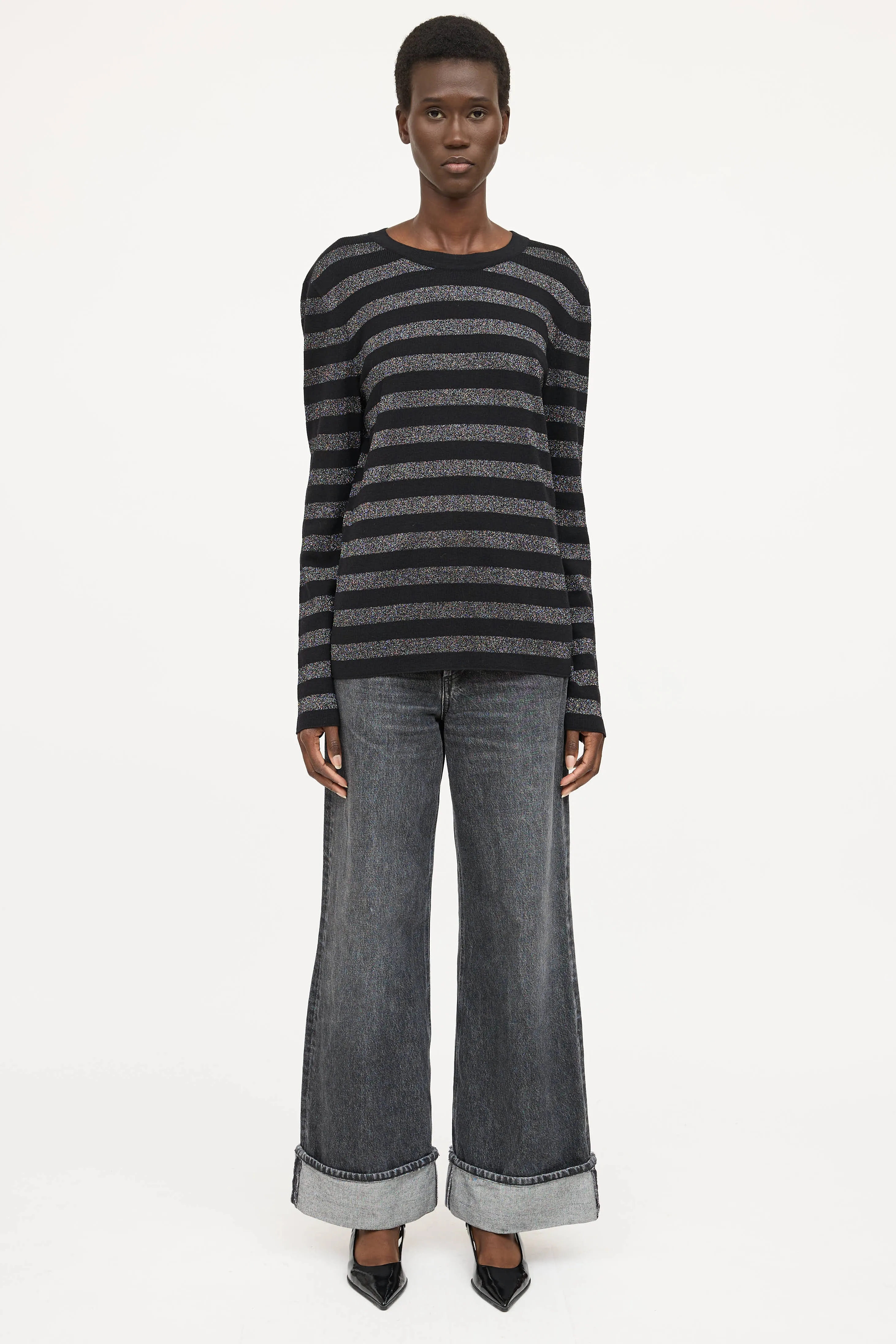 Metallic Striped Top sold by VSP Consignment product image thumbnail 2