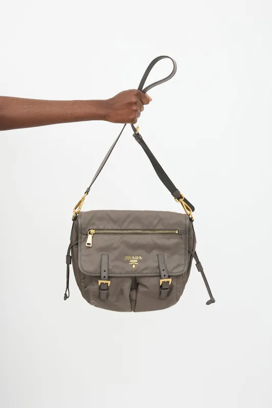 Nylon Messenger Bag sold by VSP Consignment