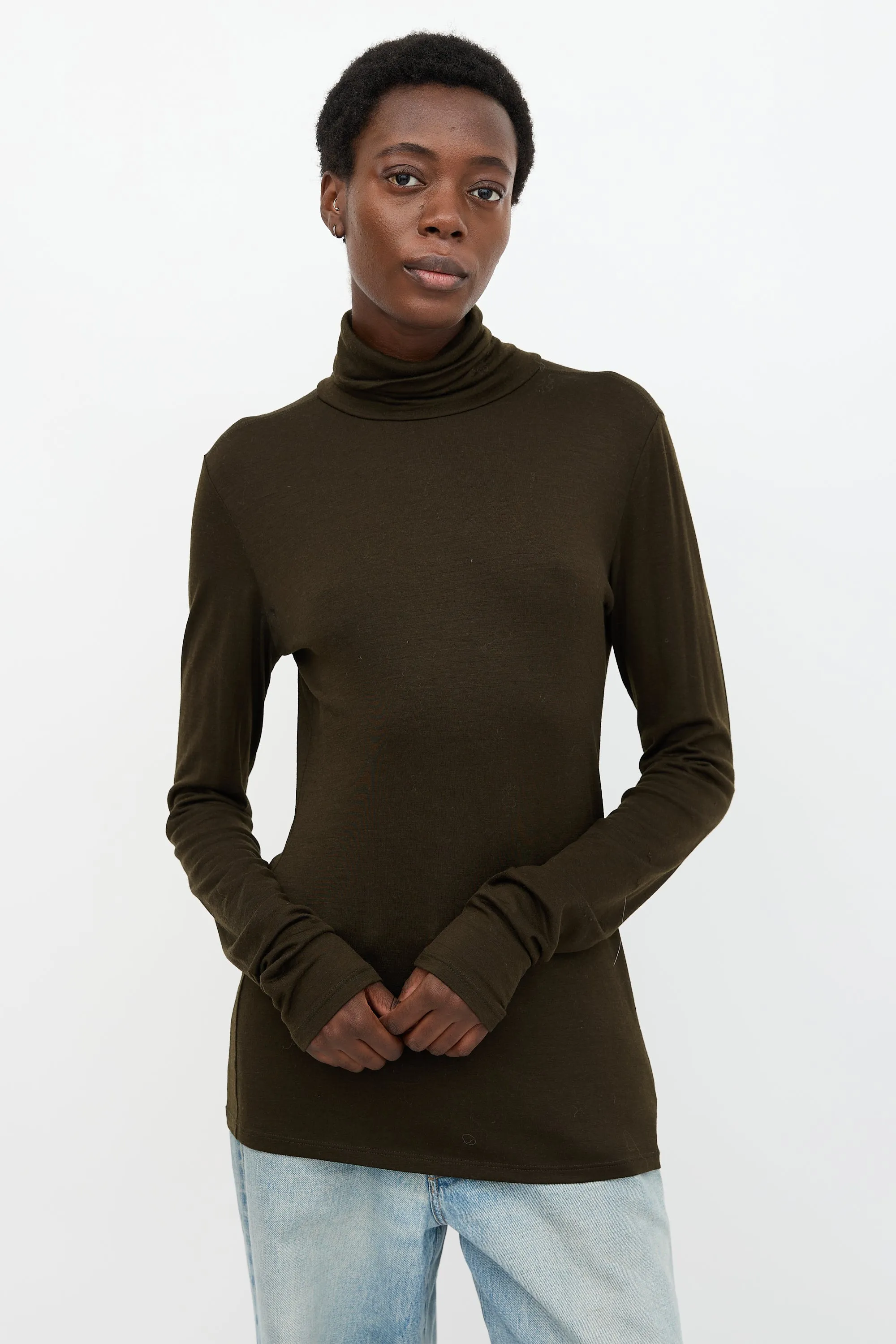 Wool Turtleneck Top sold by VSP Consignment