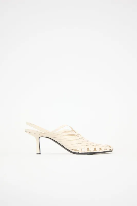 Leather Woven Mule made by The Row
