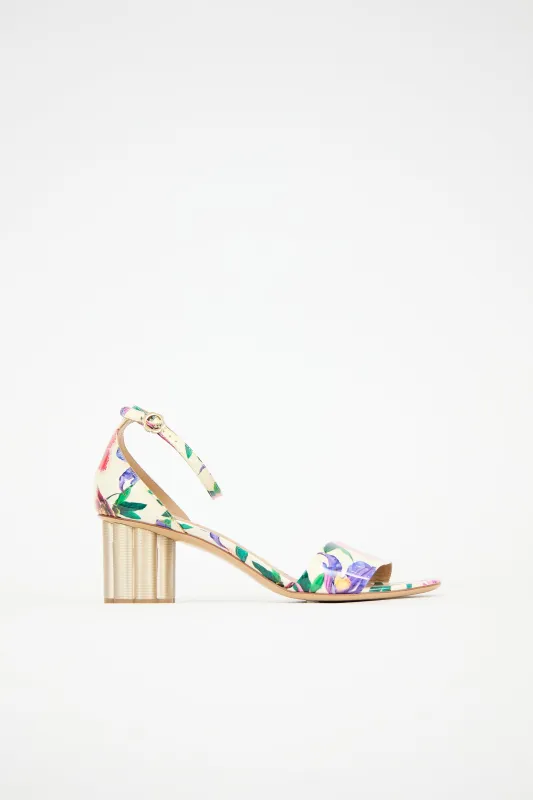 Patent Eraclea Floral Sandal sold by VSP Consignment