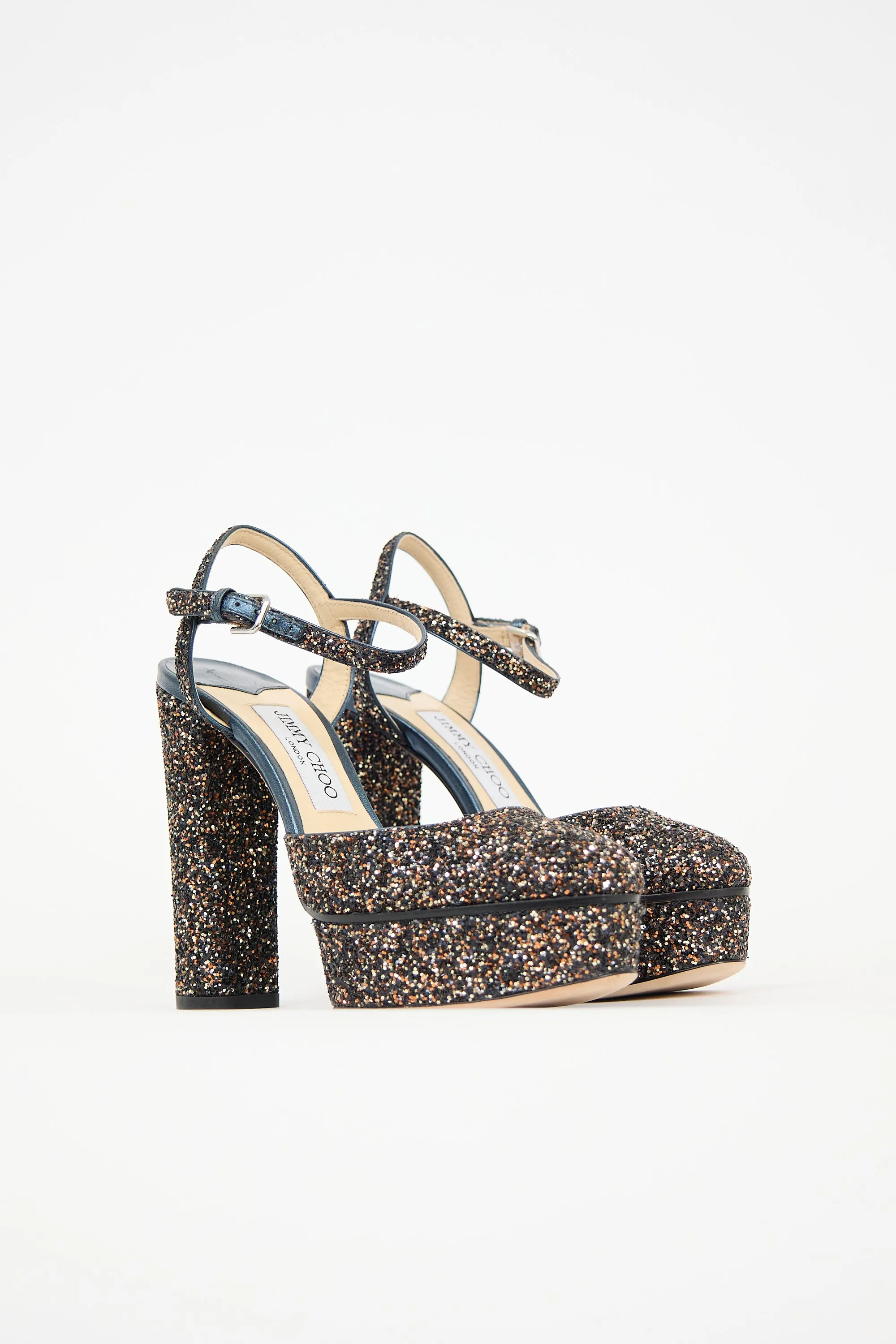Glitter Maple Platform Heel sold by VSP Consignment product image thumbnail 2