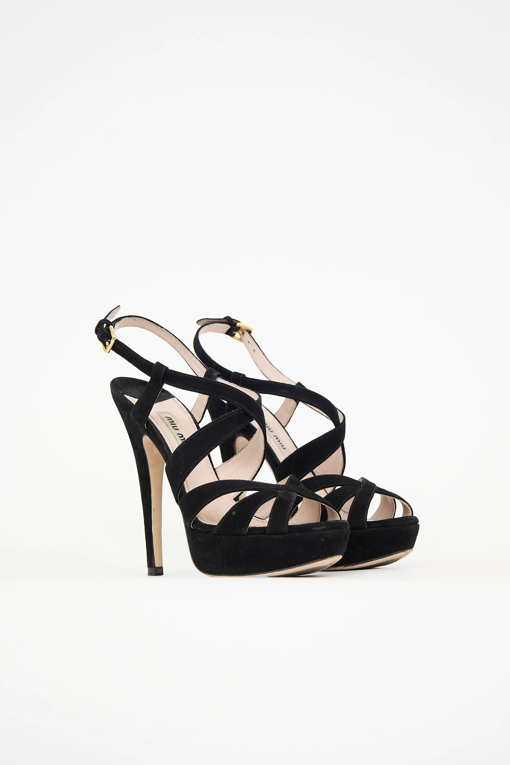 Suede Strappy Platform Heel sold by VSP Consignment product image thumbnail 2