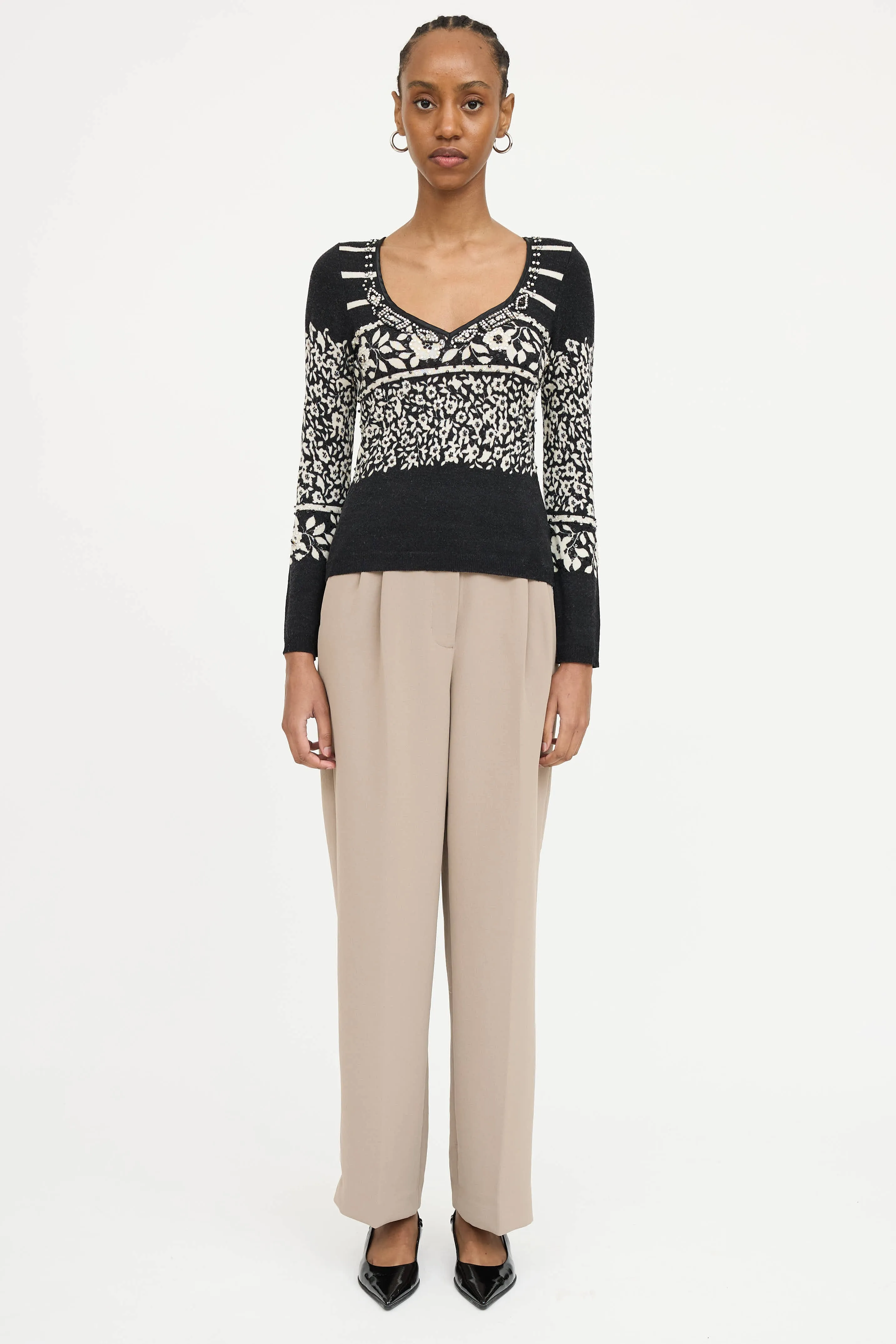 Knit Embellished Top sold by VSP Consignment product image thumbnail 2