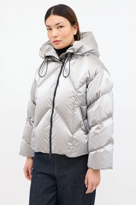 Down Frele Chevron Puffer Jacket sold by VSP Consignment