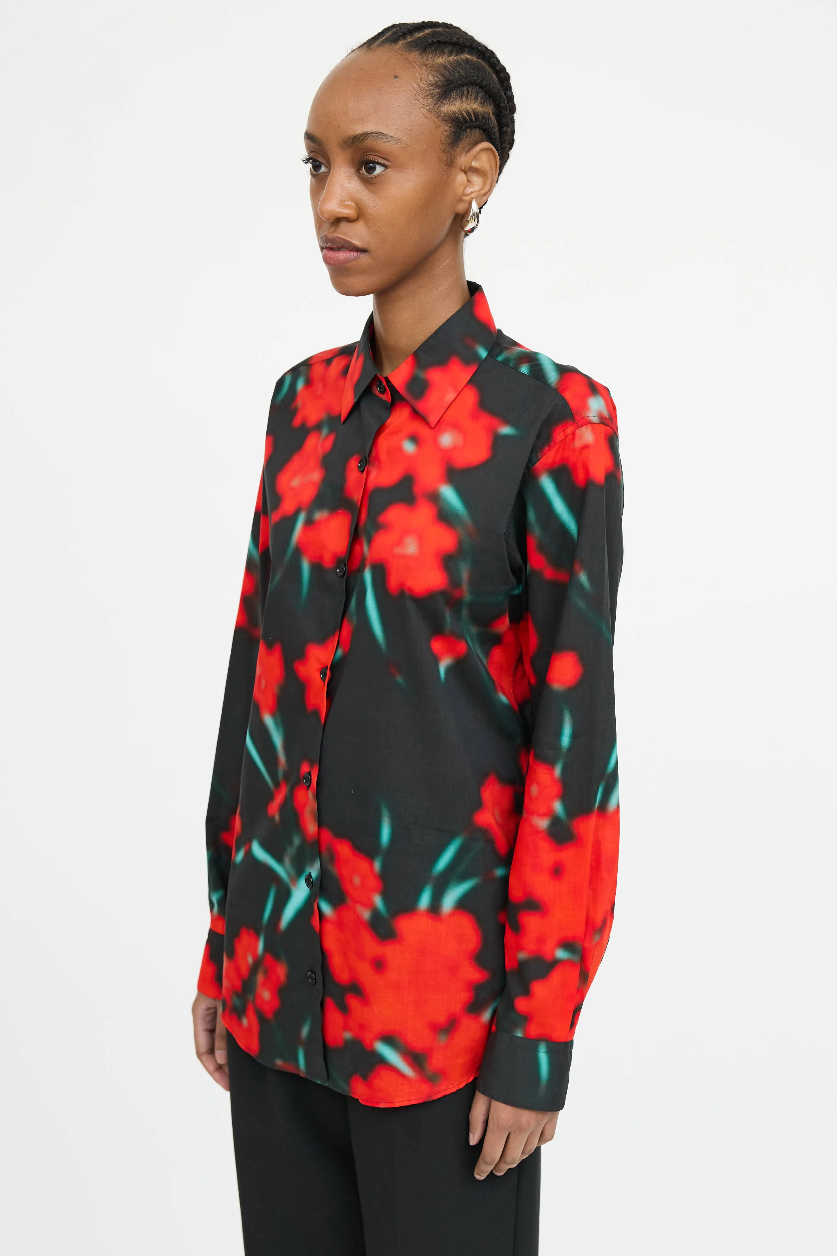 Floral Button Up Shirt sold by VSP Consignment product image thumbnail 3