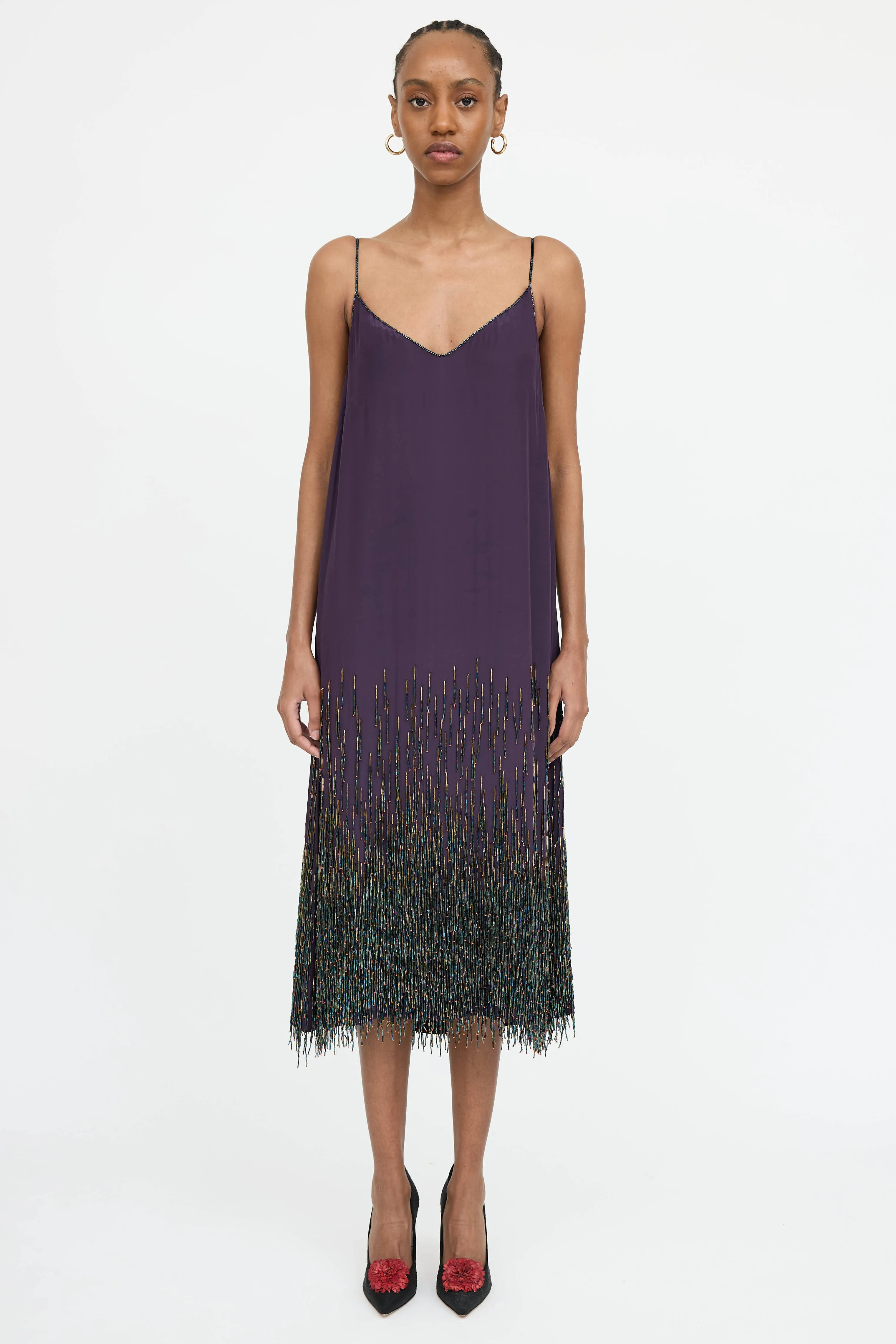 Silk Beaded Camisole Dress sold by VSP Consignment