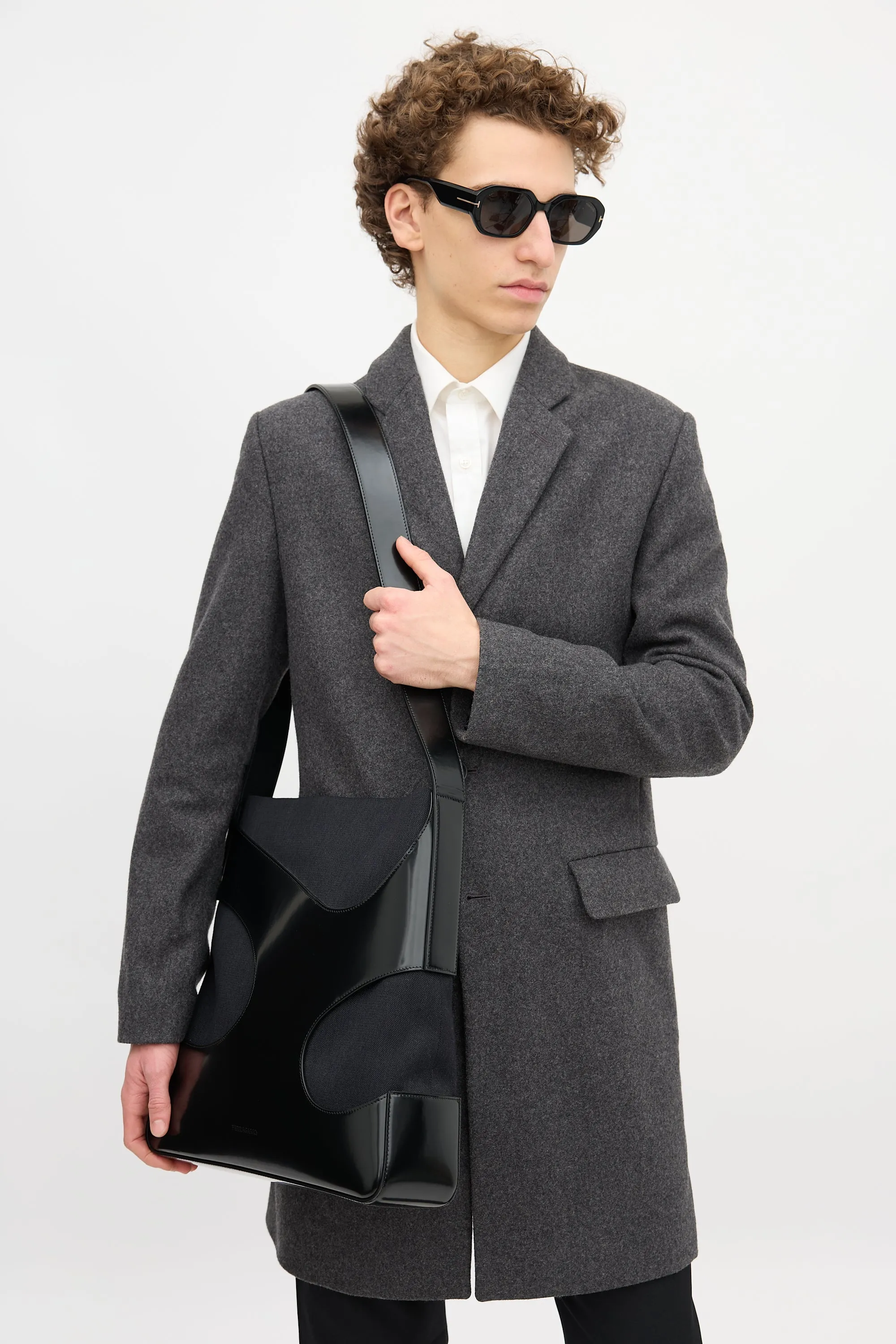 Leather & Canvas Cut Out Bag sold by VSP Consignment product image thumbnail 2