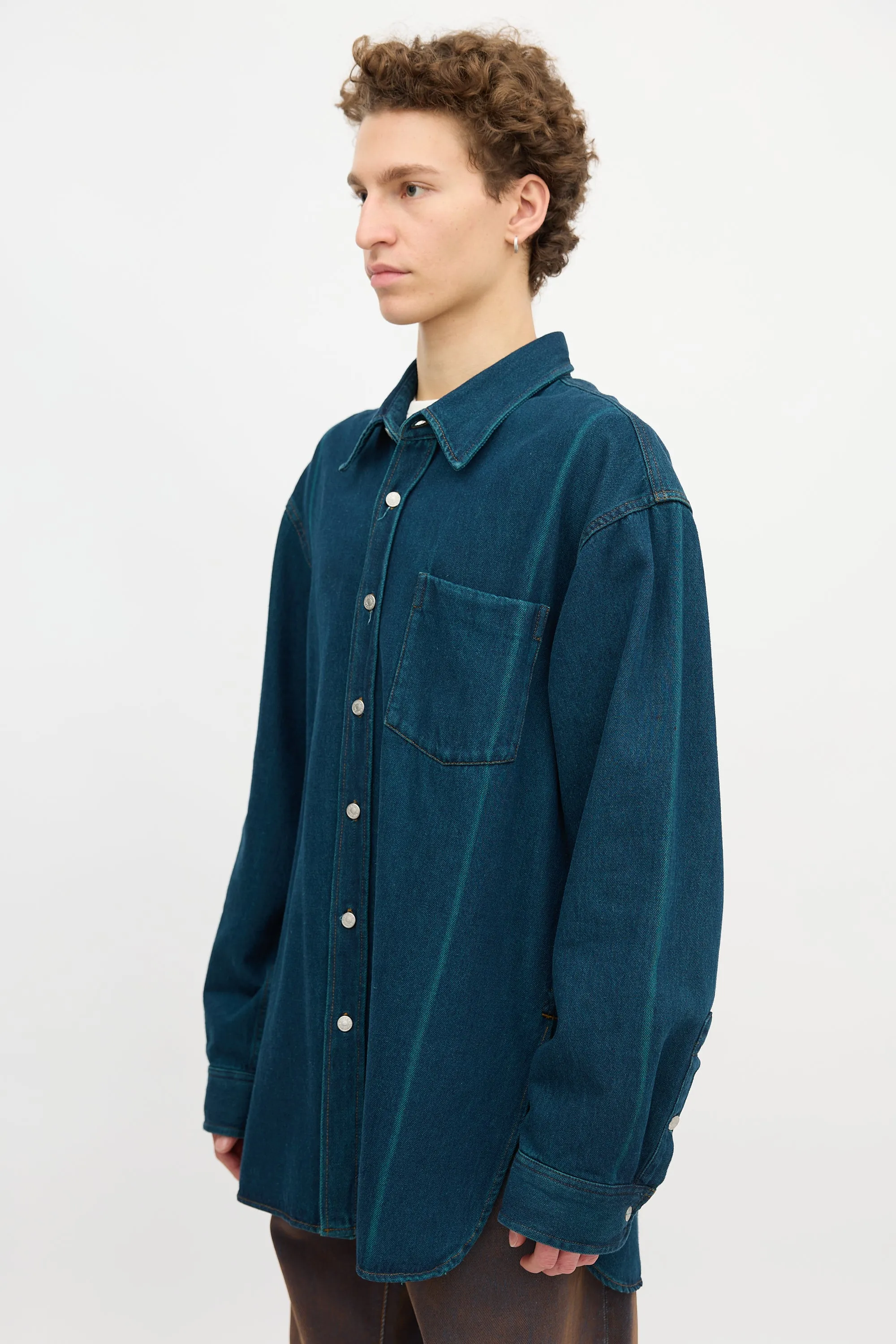 Denim Twill Shirt sold by VSP Consignment product image thumbnail 5