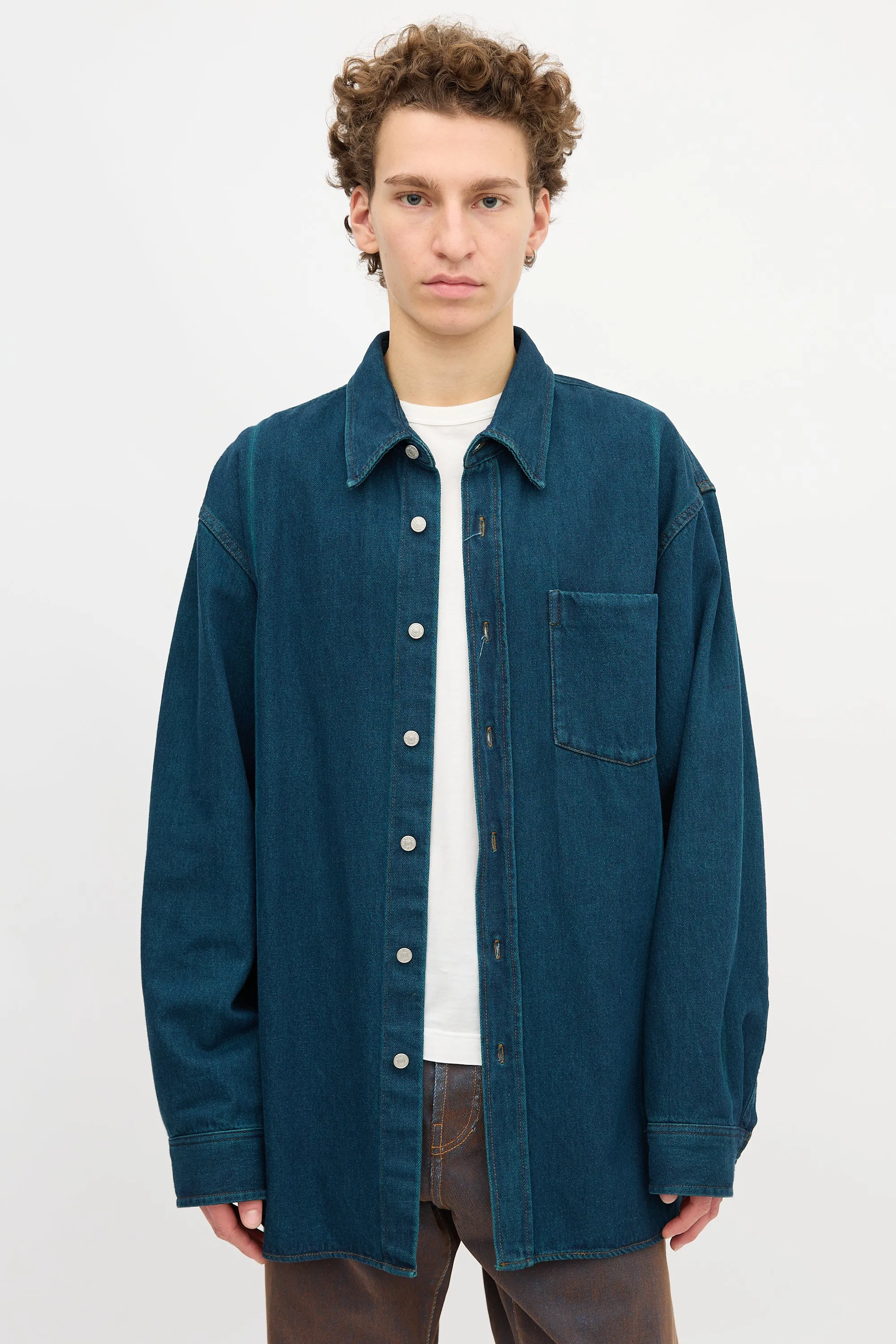 Denim Twill Shirt sold by VSP Consignment product image thumbnail 2