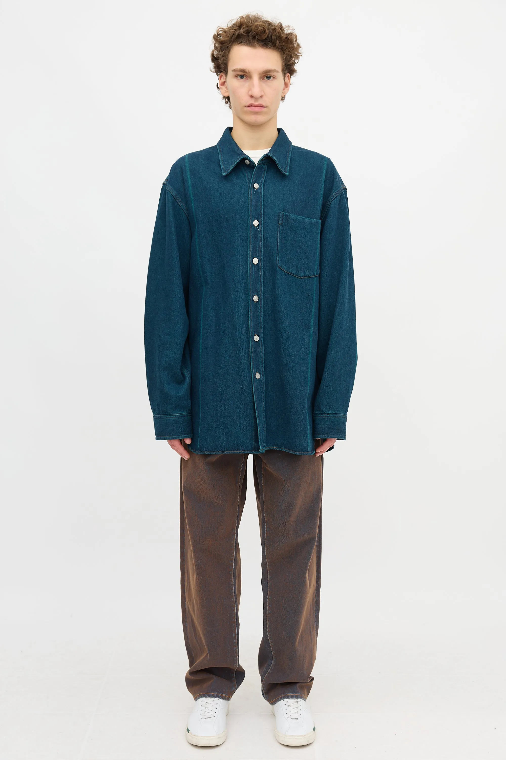 Denim Twill Shirt sold by VSP Consignment product image thumbnail 3