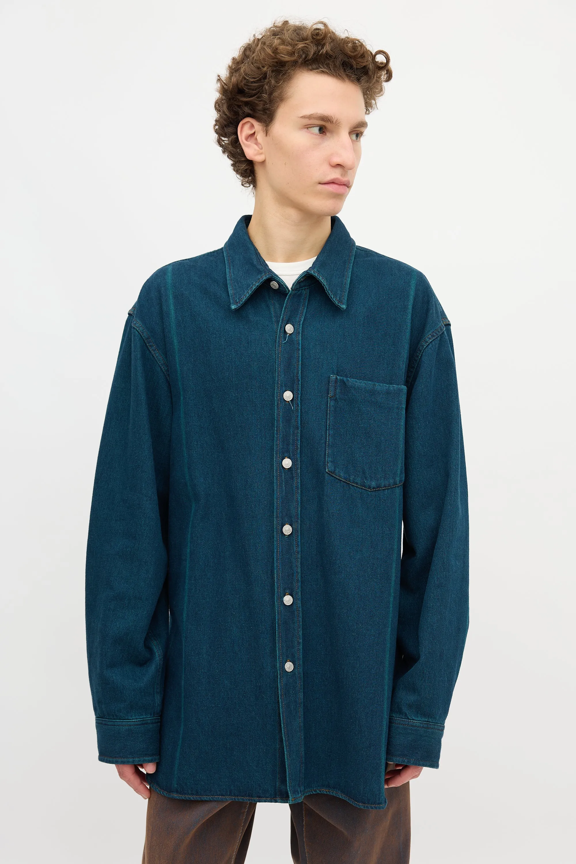 Denim Twill Shirt sold by VSP Consignment product image thumbnail 4