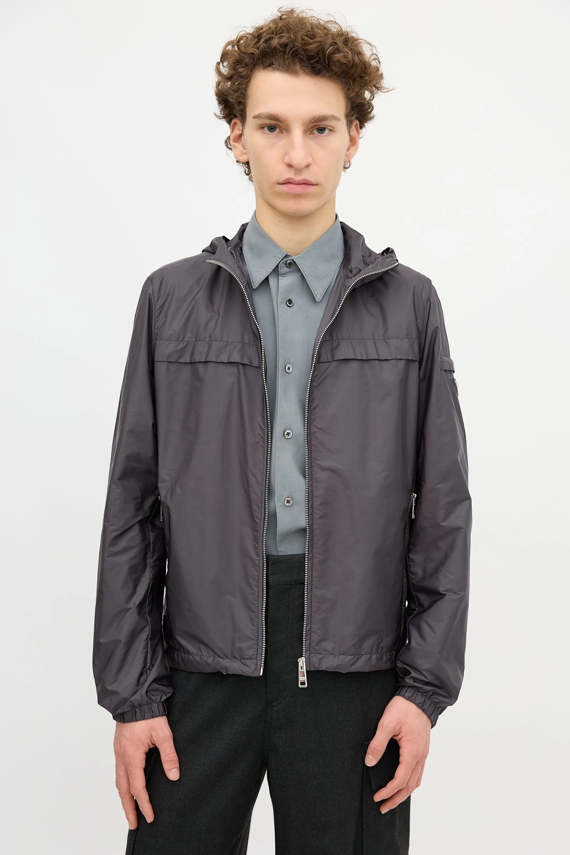 Sport Nylon Windbreaker Jacket sold by VSP Consignment product image thumbnail 3