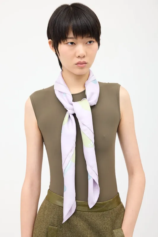 Silk Bal de Bulles 90 Scarf made by Hermes